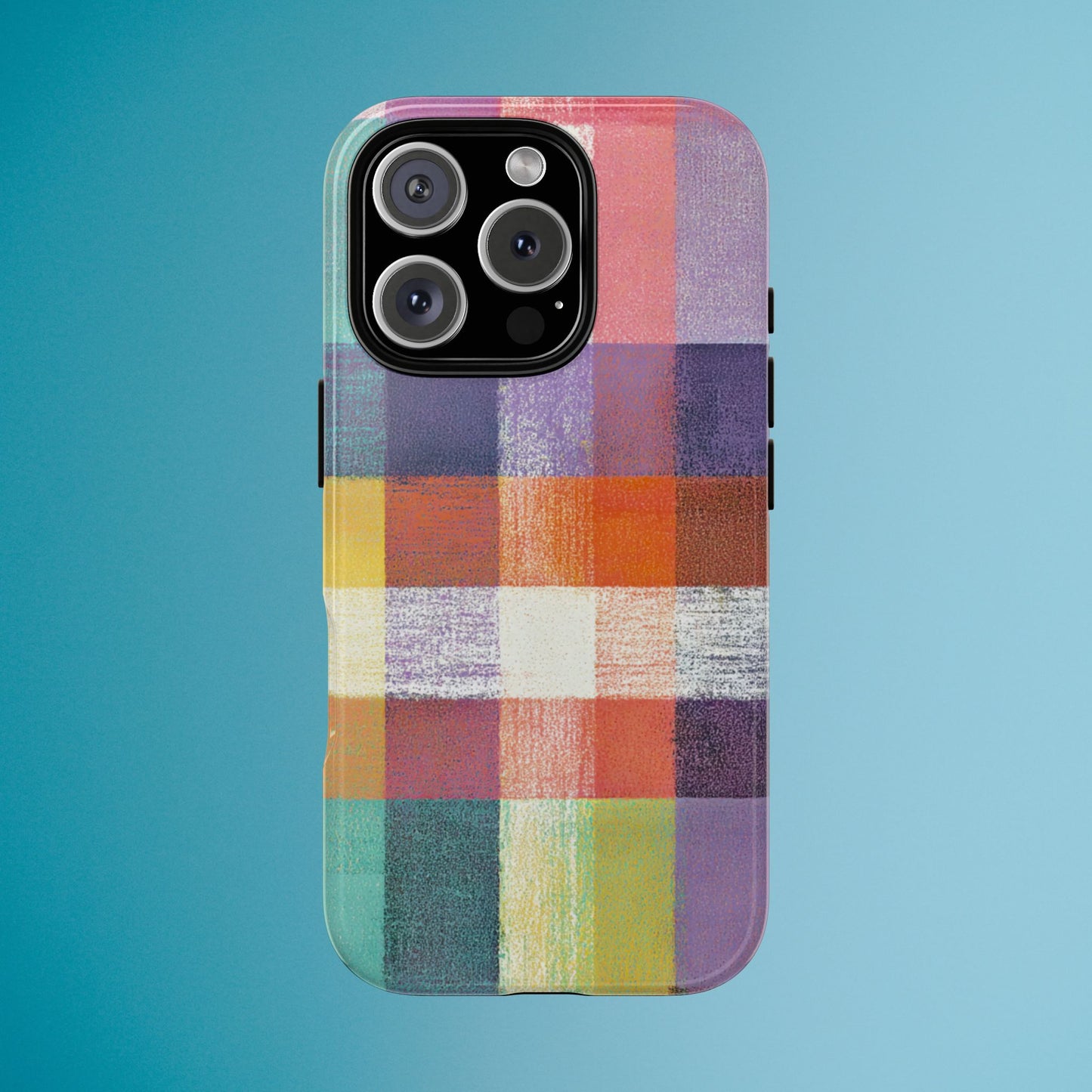 Colorful Plaid Phone Case - iPhone, Galaxy and Pixel Models