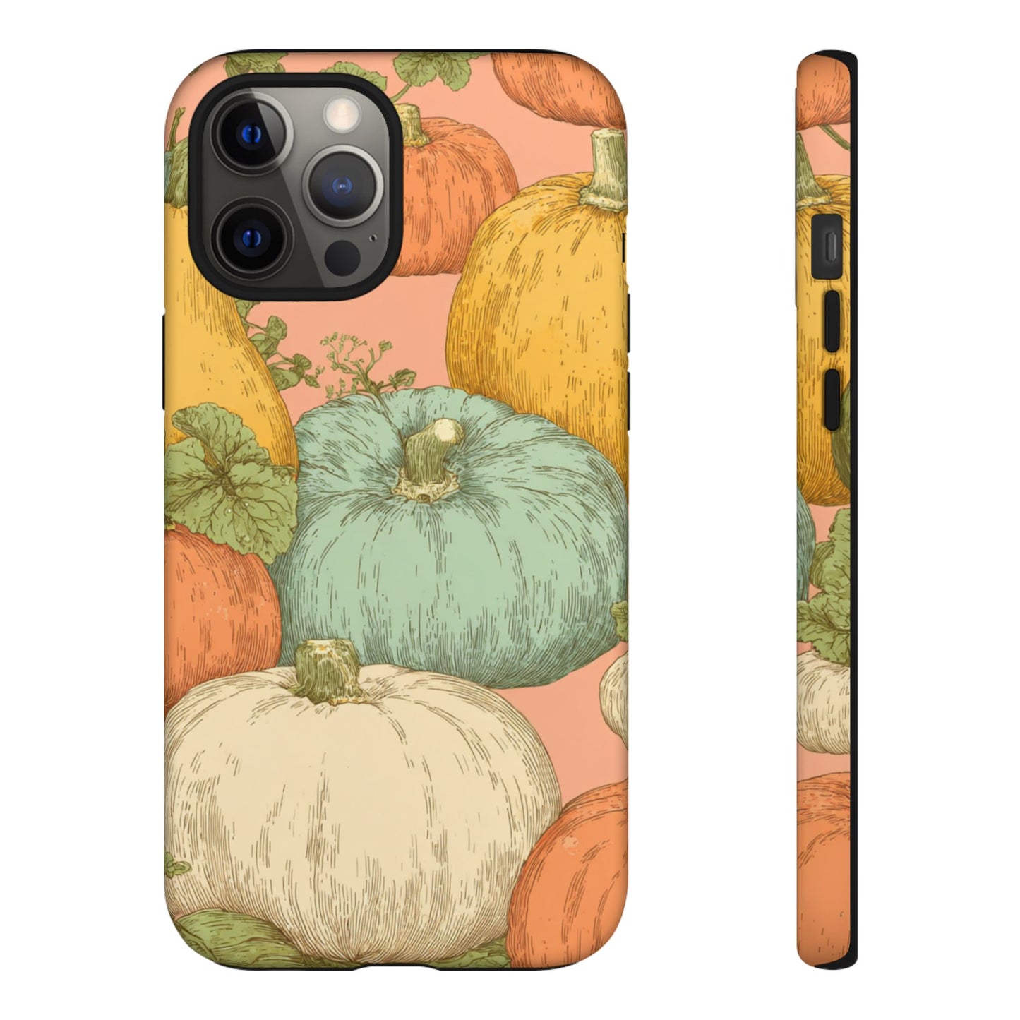 Pumpkin Patch Phone Case - Autumn Aesthetic iPhone Samsung Cover, Fall Halloween Pumpkin Design, Cozy Rustic Harvest Phone Accessory