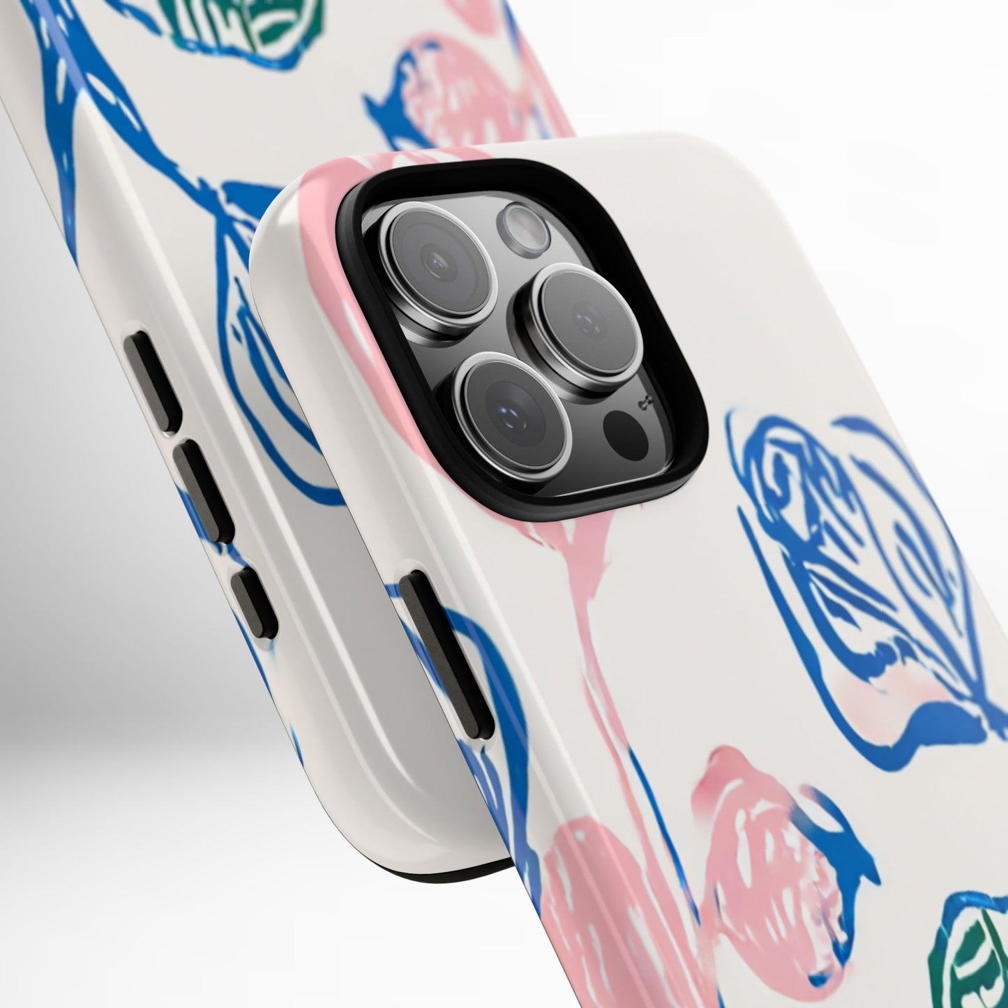 Floral Abstract Case - Artistic Phone Cover iPhone 14-17 Pro Air