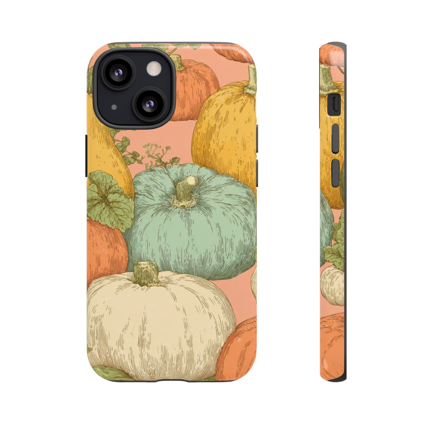 Pumpkin Patch Phone Case - Autumn Aesthetic iPhone Samsung Cover, Fall Halloween Pumpkin Design, Cozy Rustic Harvest Phone Accessory