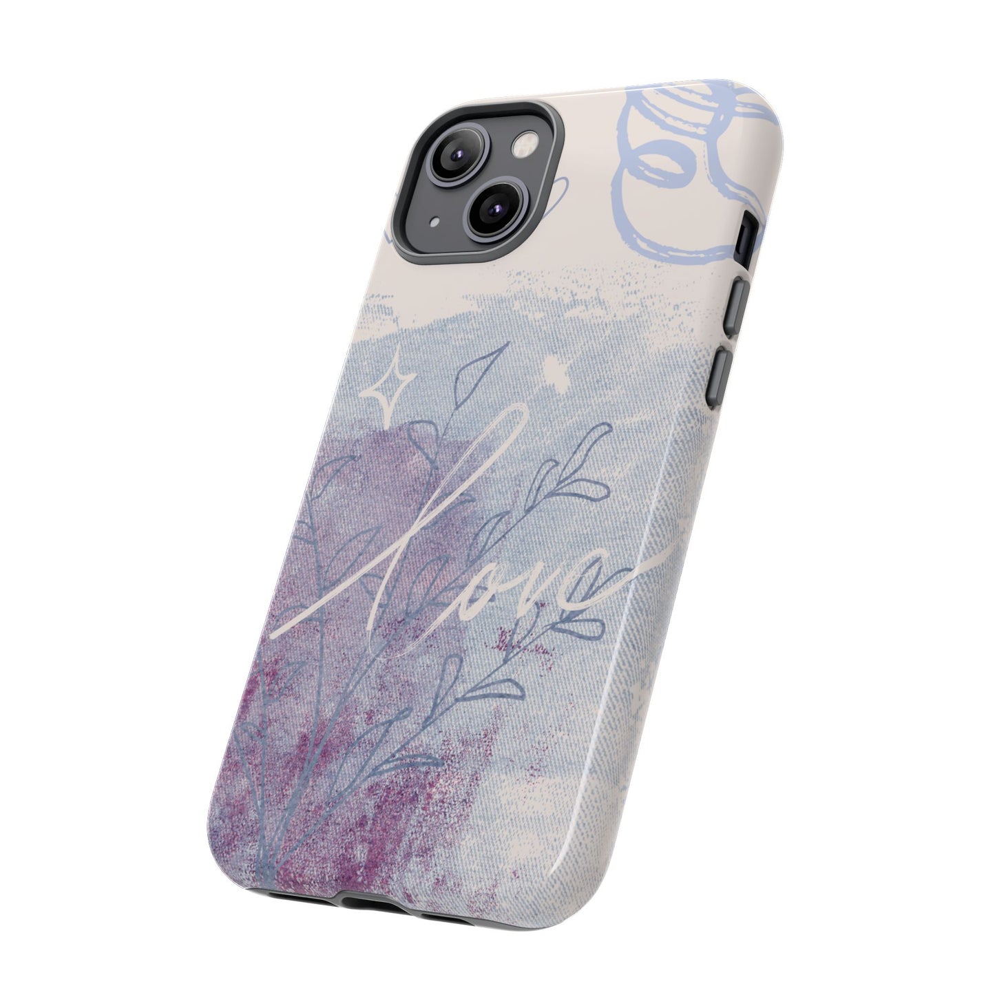 Love Pastel Abstract Phone Case: iPhone, Pixel, Galaxy