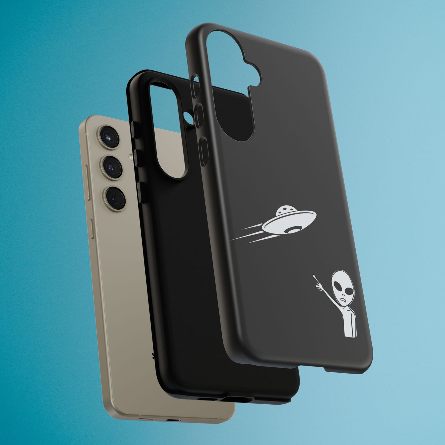 Alien UFO Phone Case, Supernatural Space Design, Sci Fi Aesthetic iPhone Samsung Pixel Cover