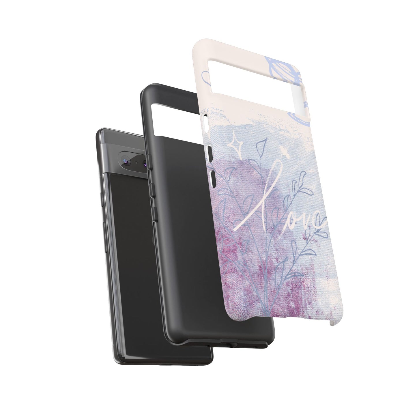 Love Pastel Abstract Phone Case: iPhone, Pixel, Galaxy