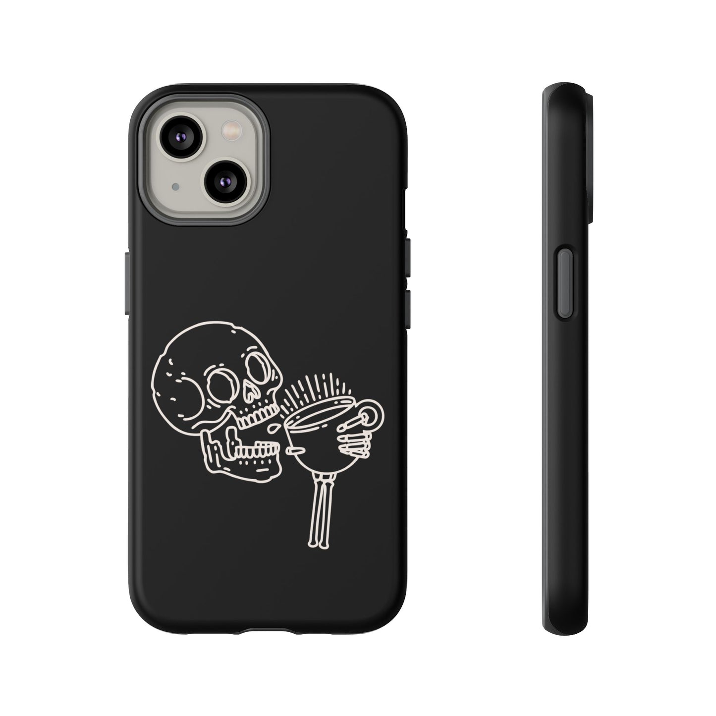 Skull Coffee Phone Case Gothic iPhone, Samsung,!Pixel