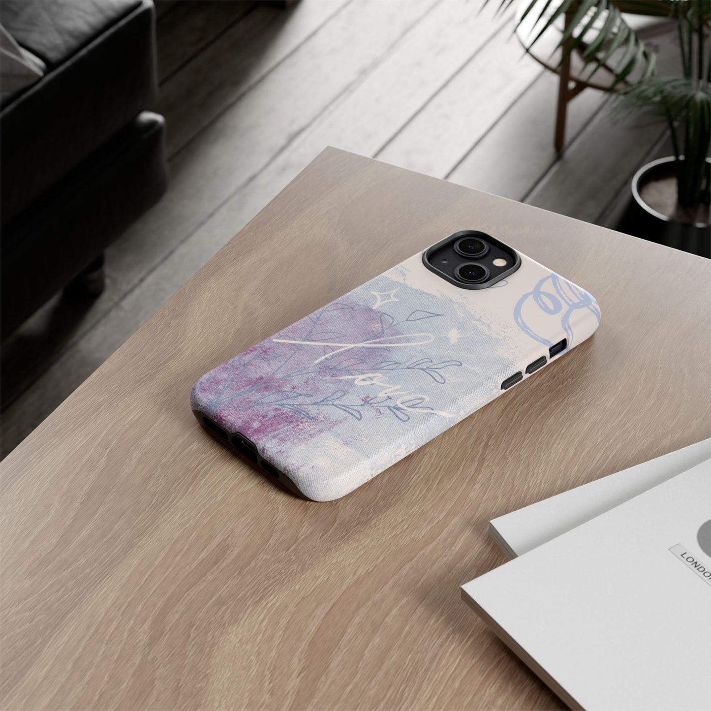 Love Pastel Abstract Phone Case: iPhone, Pixel, Galaxy