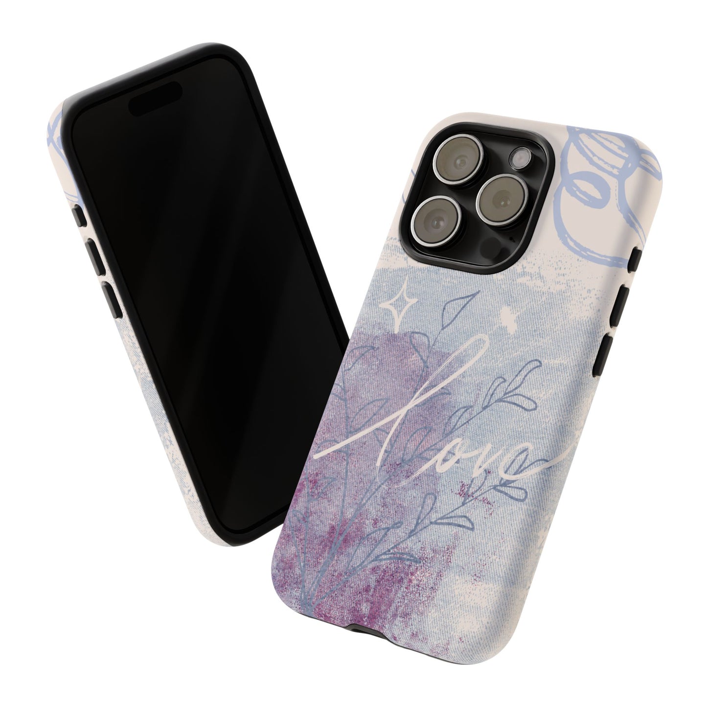 Love Pastel Abstract Phone Case: iPhone, Pixel, Galaxy