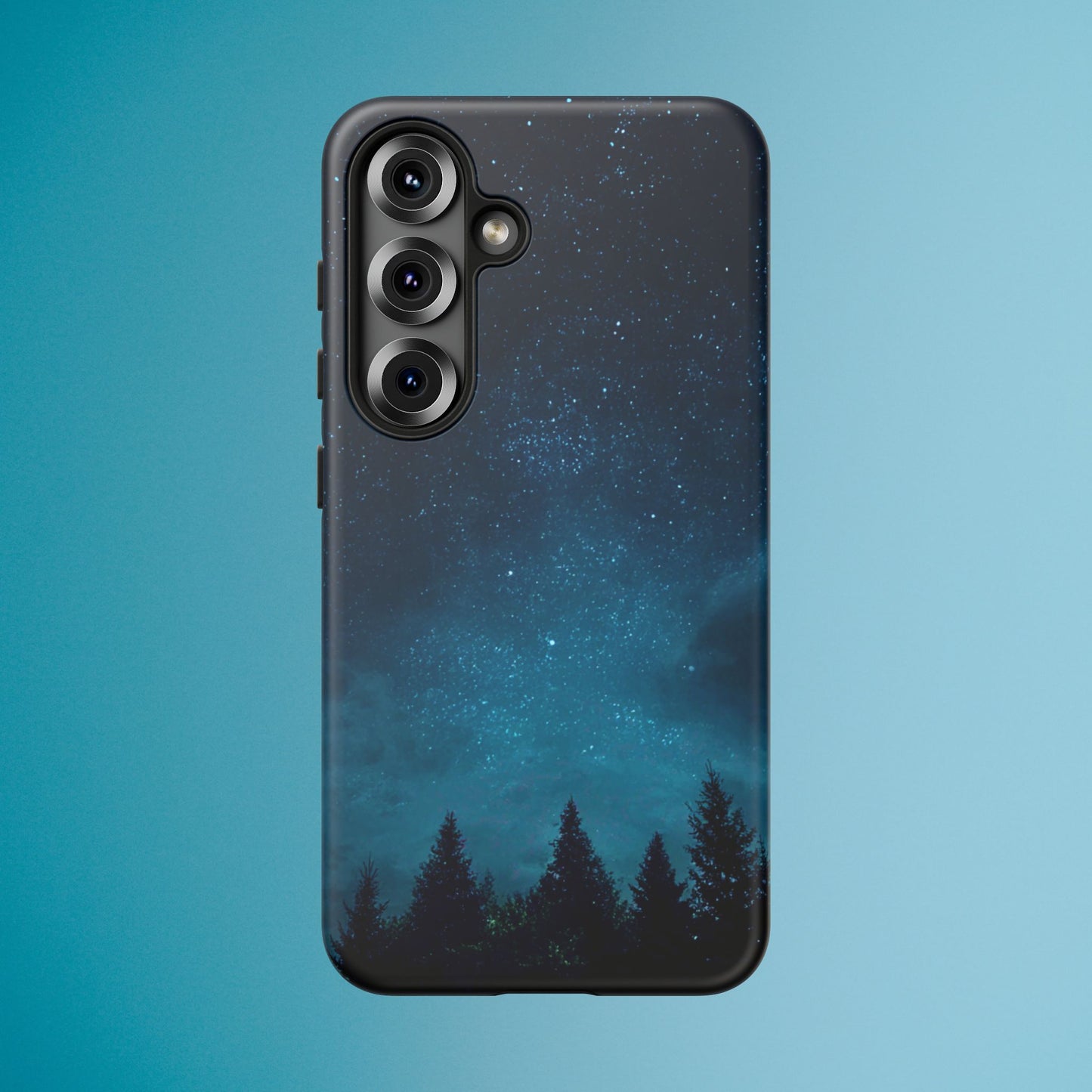 Dark Starry Night Phone Case - Winter Theme Phone Cover for iPhone, Pixel and Samsung Galaxy Models