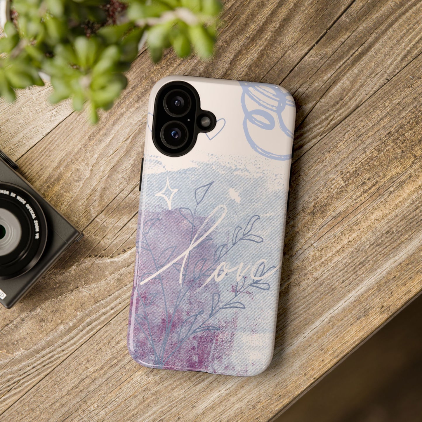 Love Pastel Abstract Phone Case: iPhone, Pixel, Galaxy