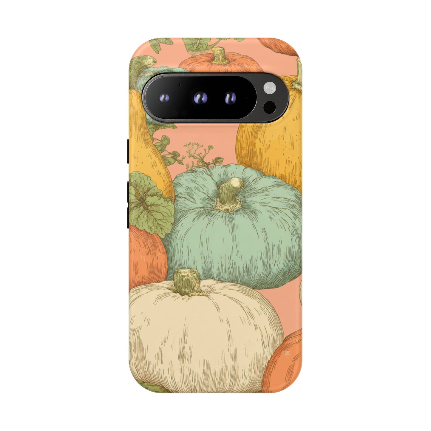 Pumpkin Patch Phone Case - Autumn Aesthetic iPhone Samsung Cover, Fall Halloween Pumpkin Design, Cozy Rustic Harvest Phone Accessory