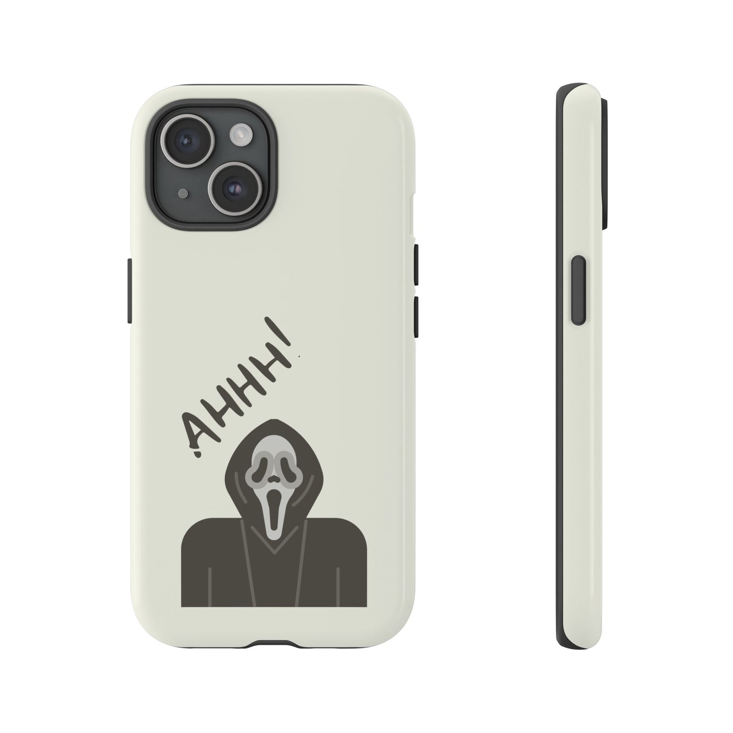 Ghostface Phone Case: Horror Movie Parody iPhone Samsung Pixel Cover
