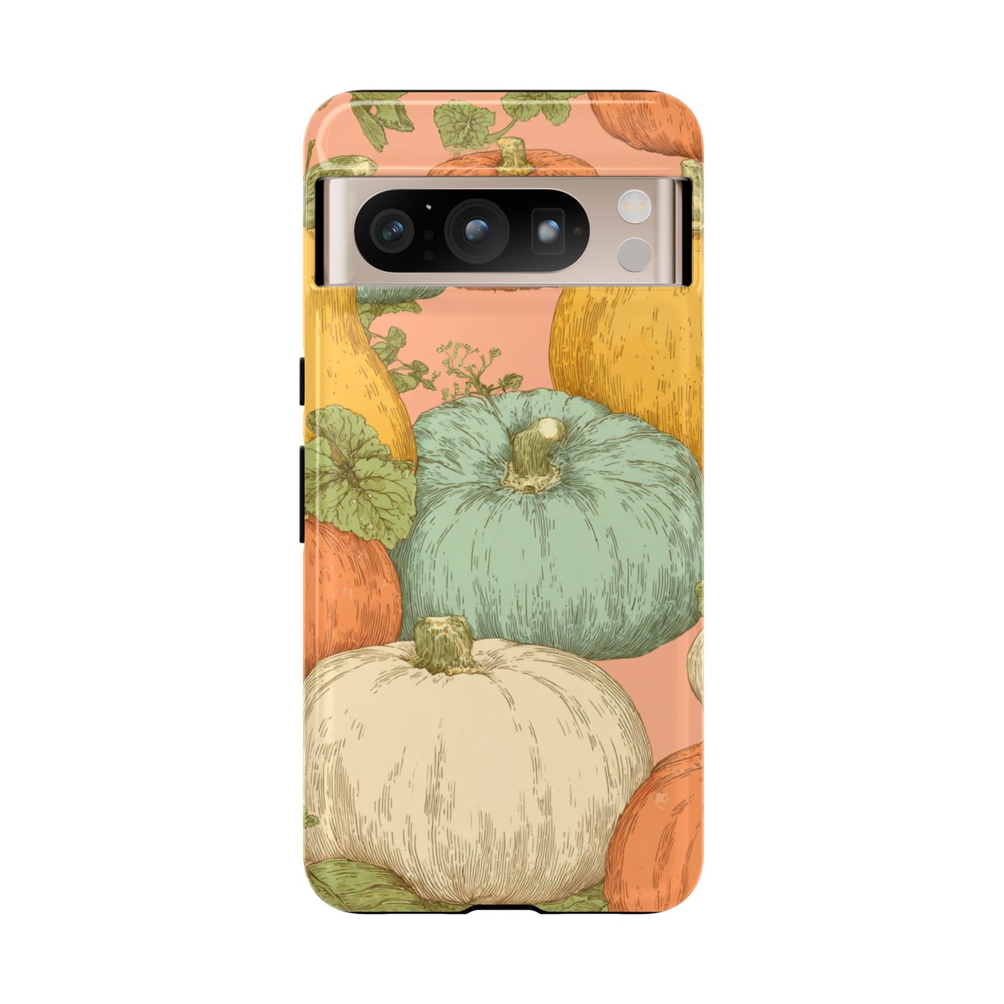 Pumpkin Patch Phone Case - Autumn Aesthetic iPhone Samsung Cover, Fall Halloween Pumpkin Design, Cozy Rustic Harvest Phone Accessory