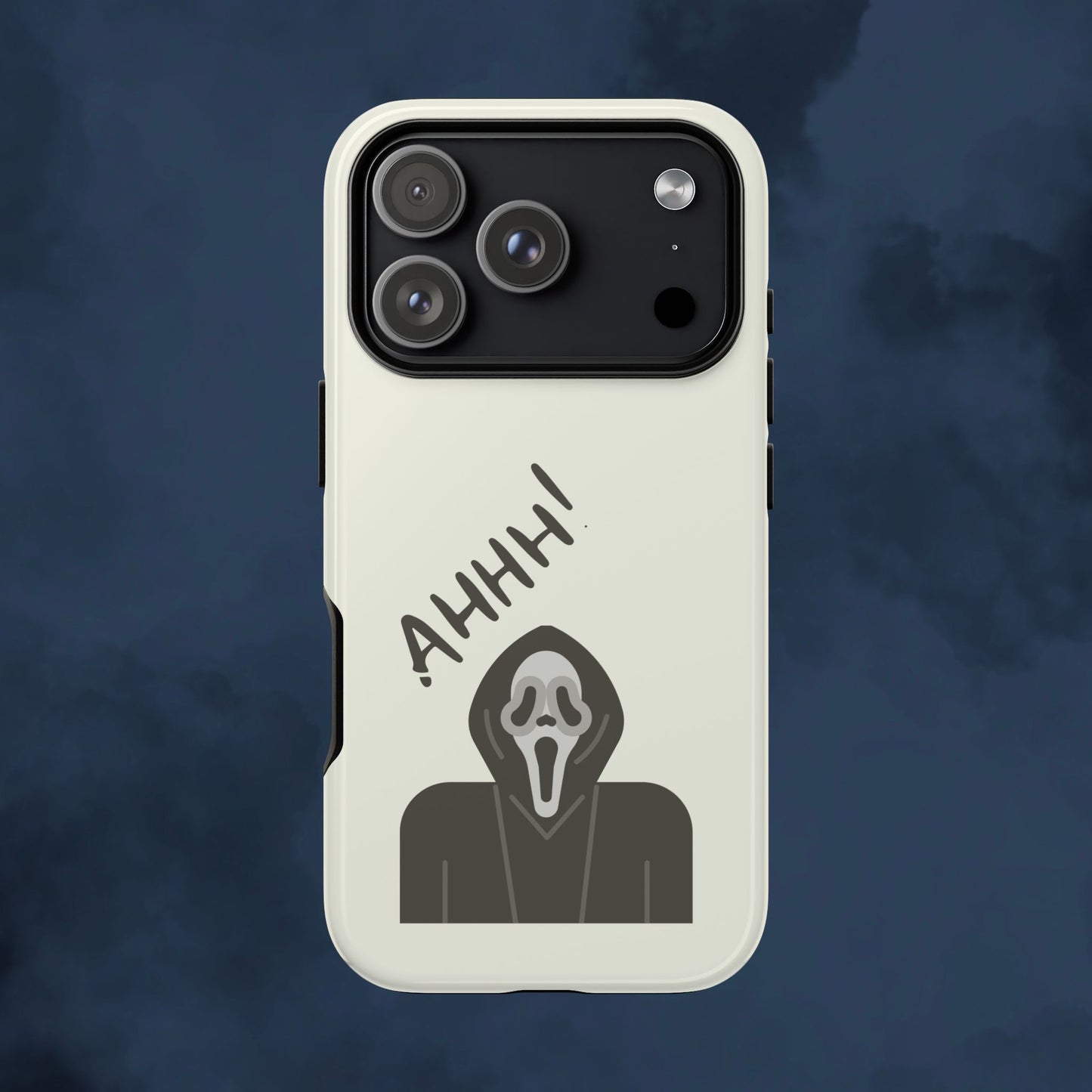 Ghostface Phone Case: Horror Movie Parody iPhone Samsung Pixel Cover