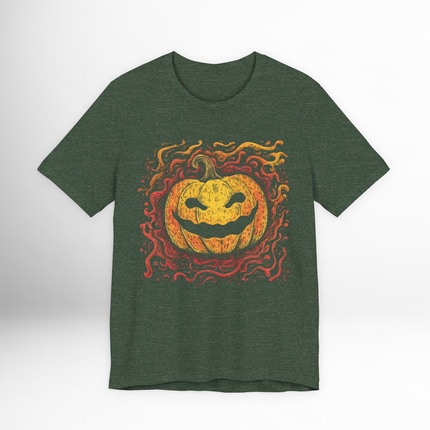 Halloween Pumpkin T-Shirt – Spooky Jack-o’-Lantern Graphic Tee, Fall Halloween Shirt for Men & l l