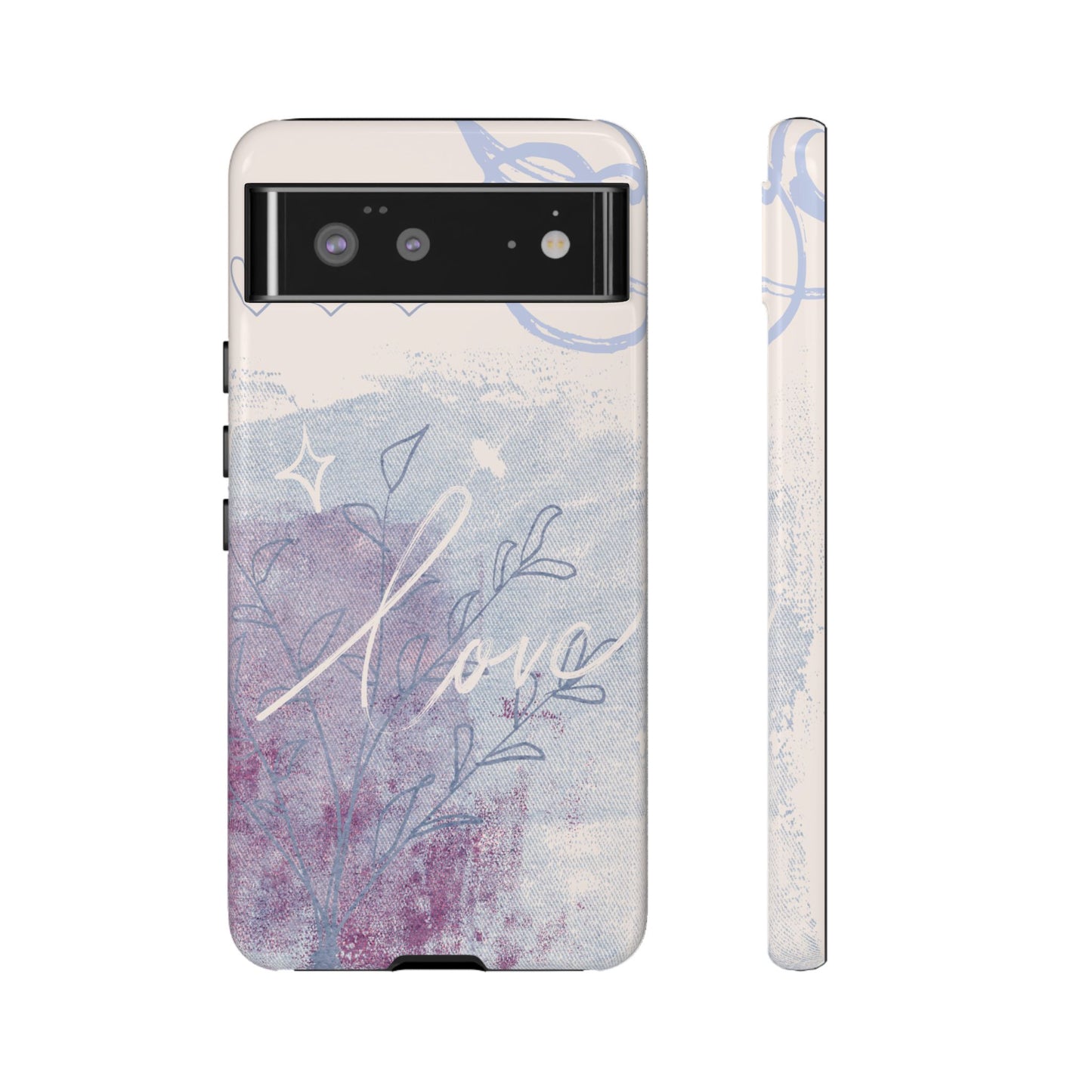 Love Pastel Abstract Phone Case: iPhone, Pixel, Galaxy