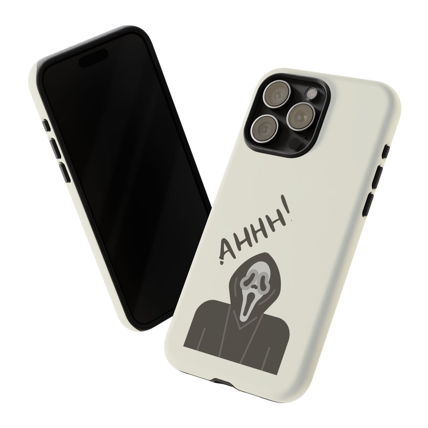 Ghostface Phone Case: Horror Movie Parody iPhone Samsung Pixel Cover