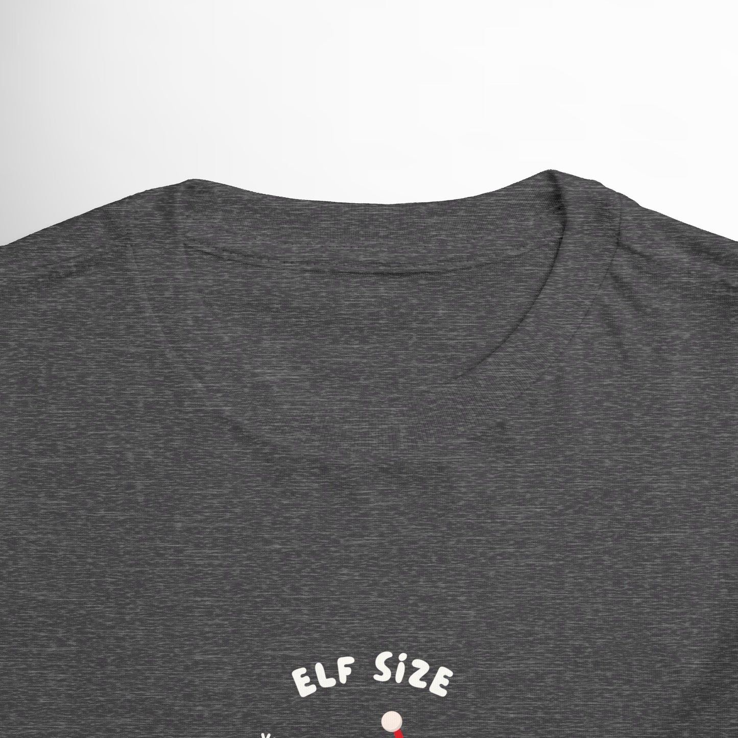 Elf Size Toddler T-Shirt - Christmas Holiday Kids Tee