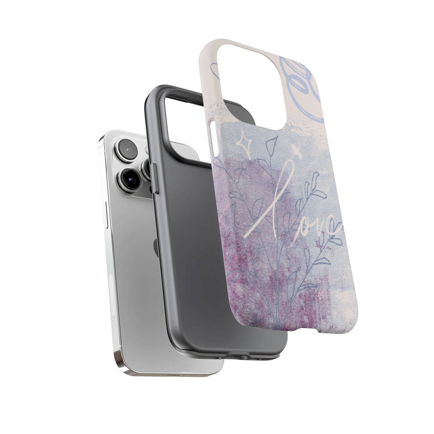 Love Pastel Abstract Phone Case: iPhone, Pixel, Galaxy
