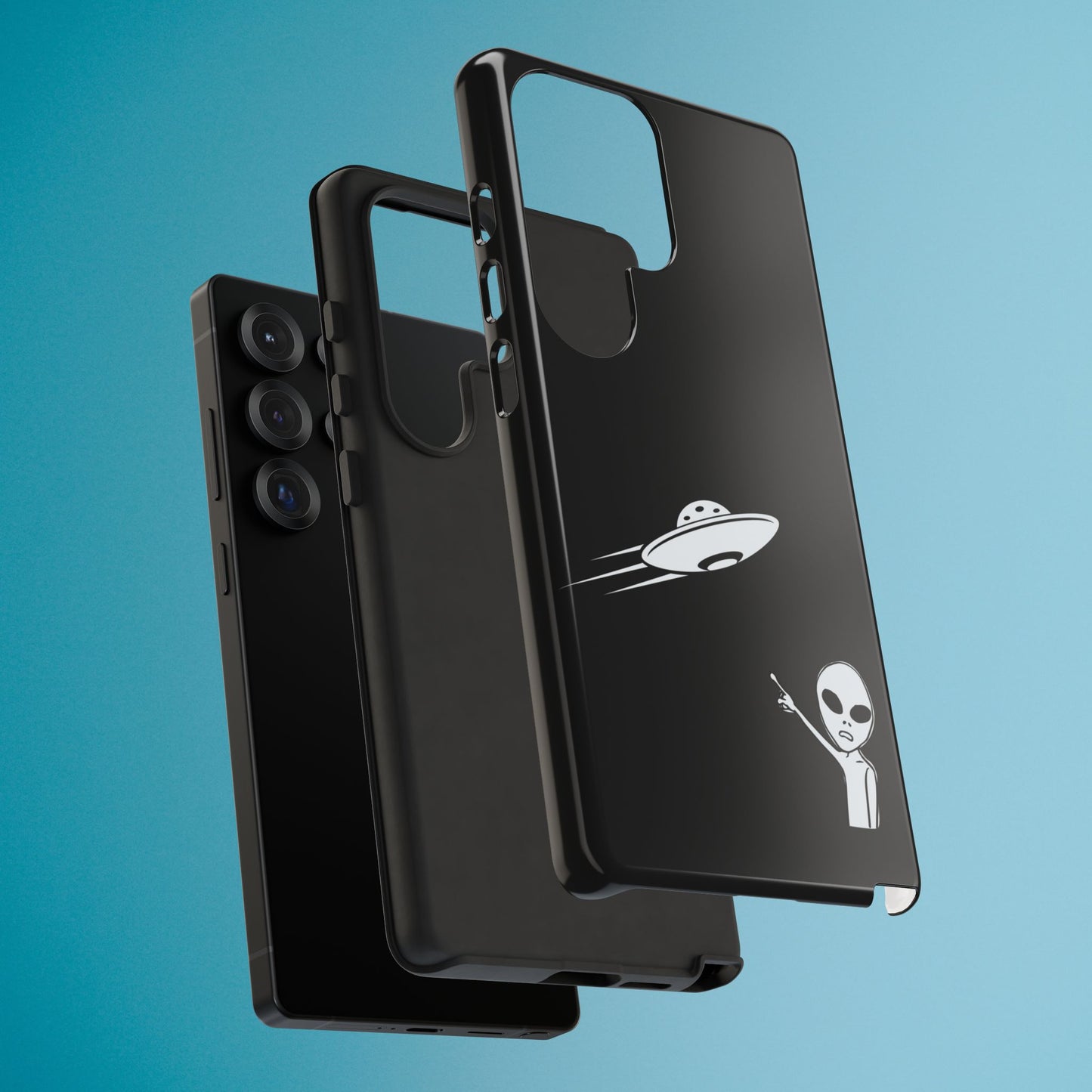 Alien UFO Phone Case, Supernatural Space Design, Sci Fi Aesthetic iPhone Samsung Pixel Cover