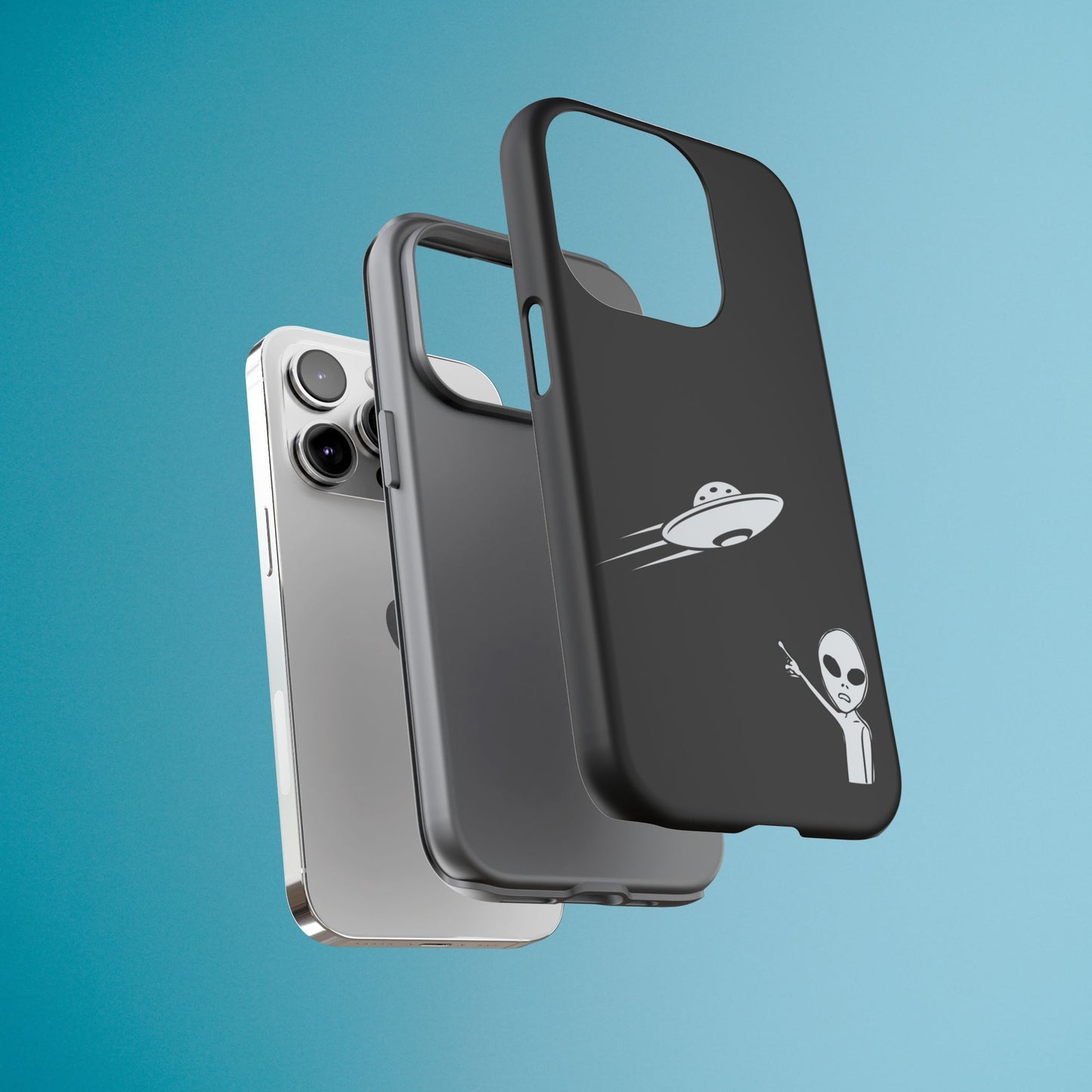 Alien UFO Phone Case, Supernatural Space Design, Sci Fi Aesthetic iPhone Samsung Pixel Cover