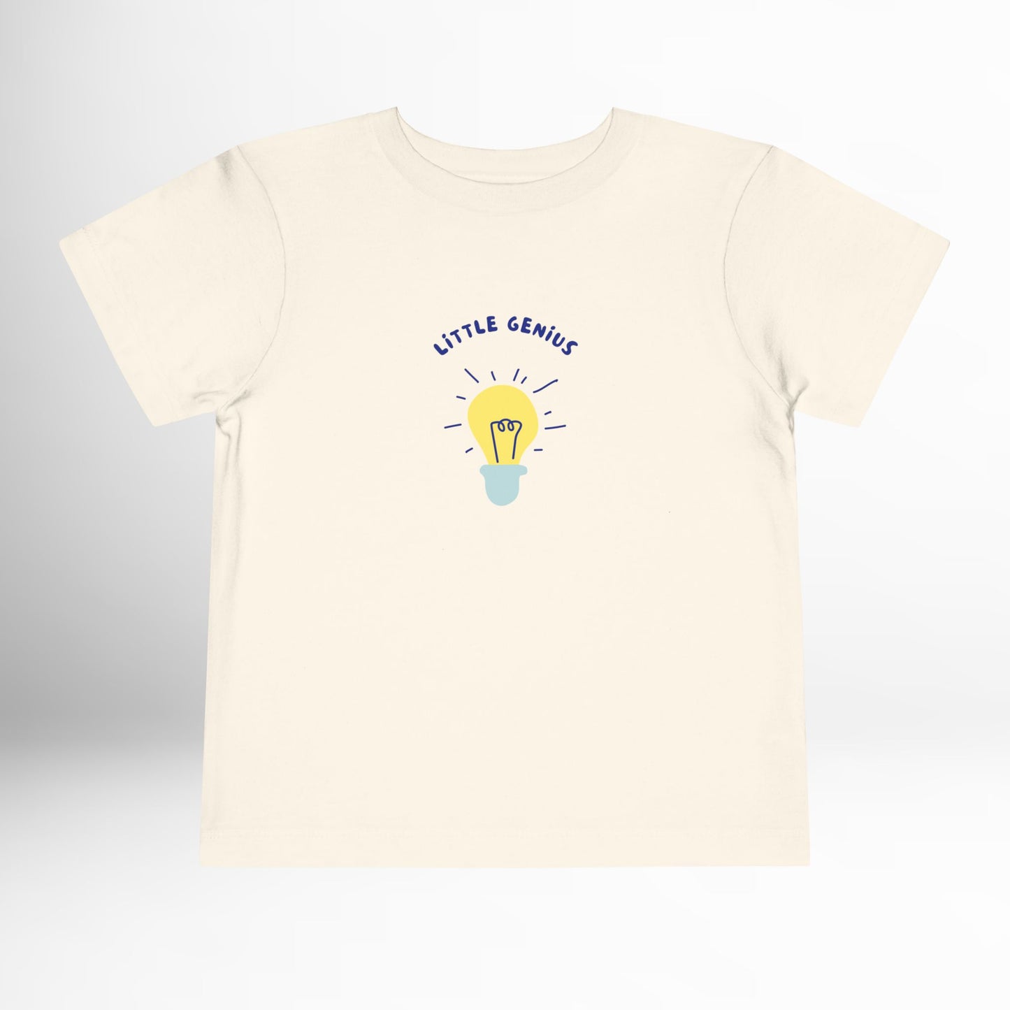 Little Genius Toddler Shirt - Lightbulb Graphic Cotton Tee (2T-5T)