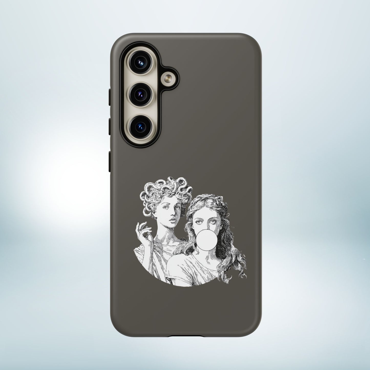 Athena and Medusa Phone Case, Greek Mythology Tough Cover, Gothic Art iPhone Samsung Pixel Case