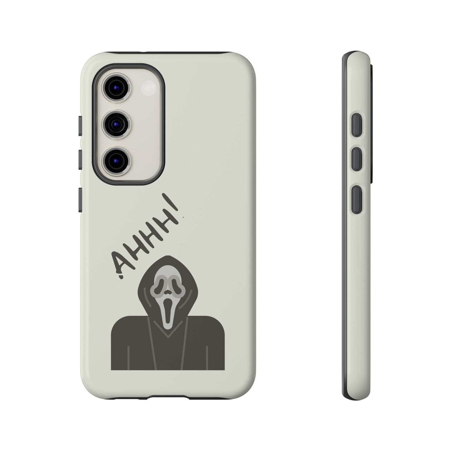 Ghostface Phone Case: Horror Movie Parody iPhone Samsung Pixel Cover