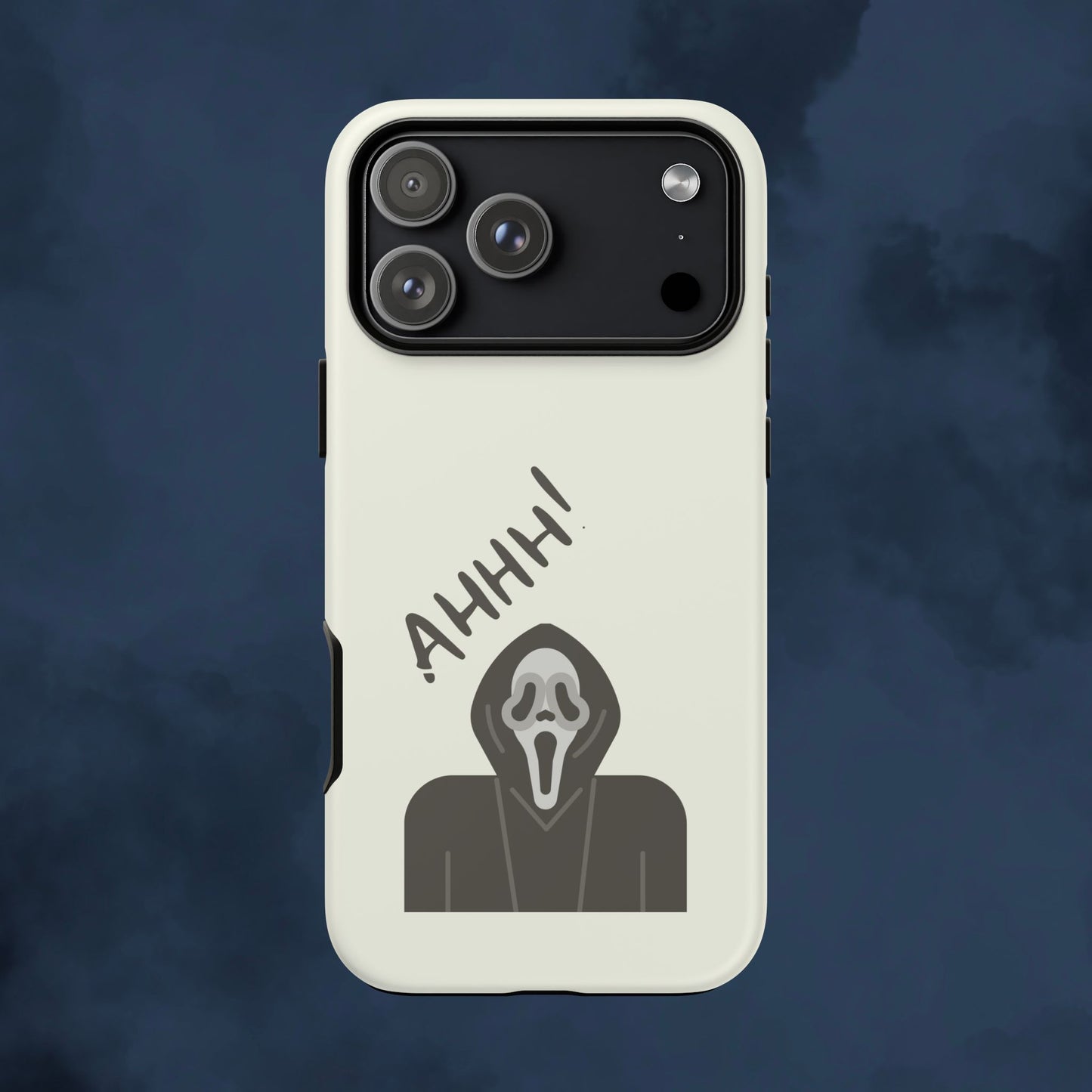 Ghostface Phone Case: Horror Movie Parody iPhone Samsung Pixel Cover