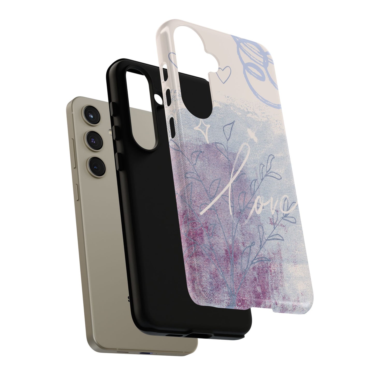 Love Pastel Abstract Phone Case: iPhone, Pixel, Galaxy