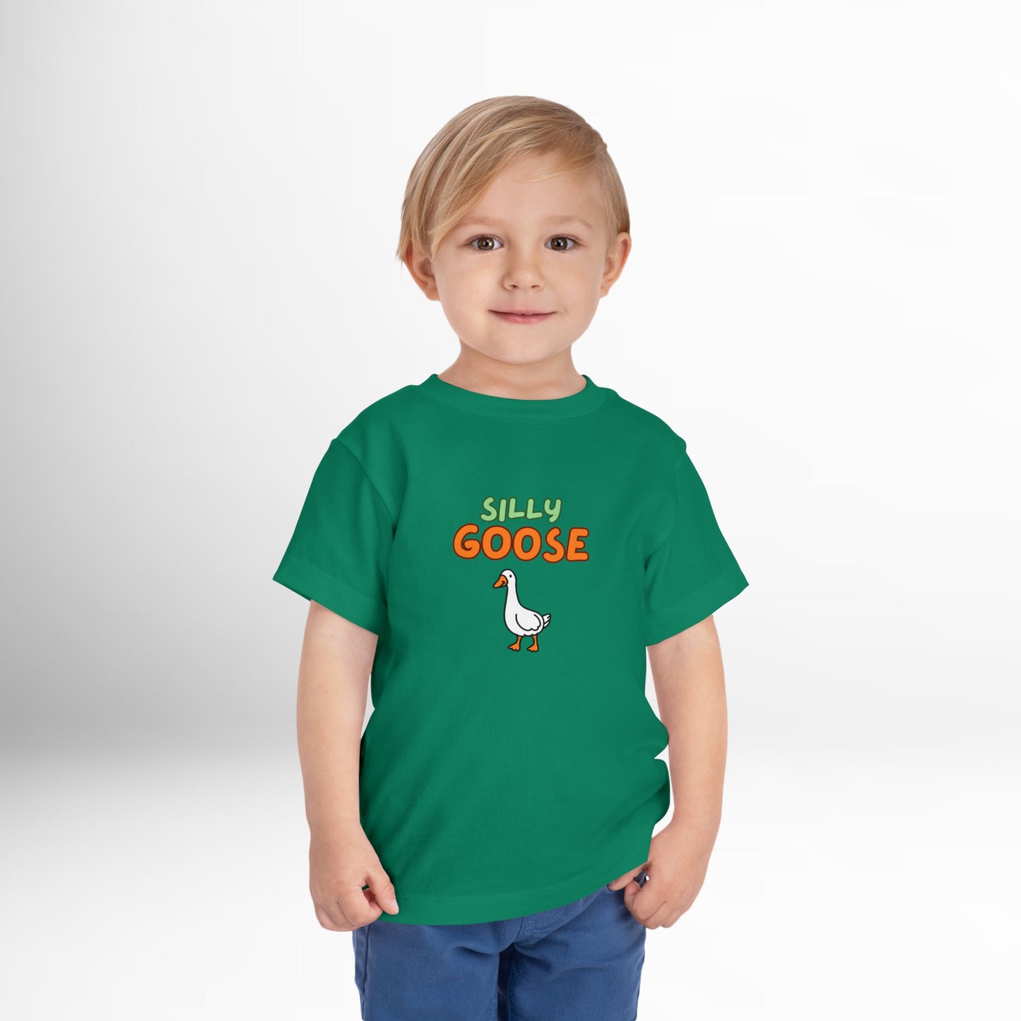 Silly Goose Toddler T-Shirt - Funny Animal Graphic Tee for Kids