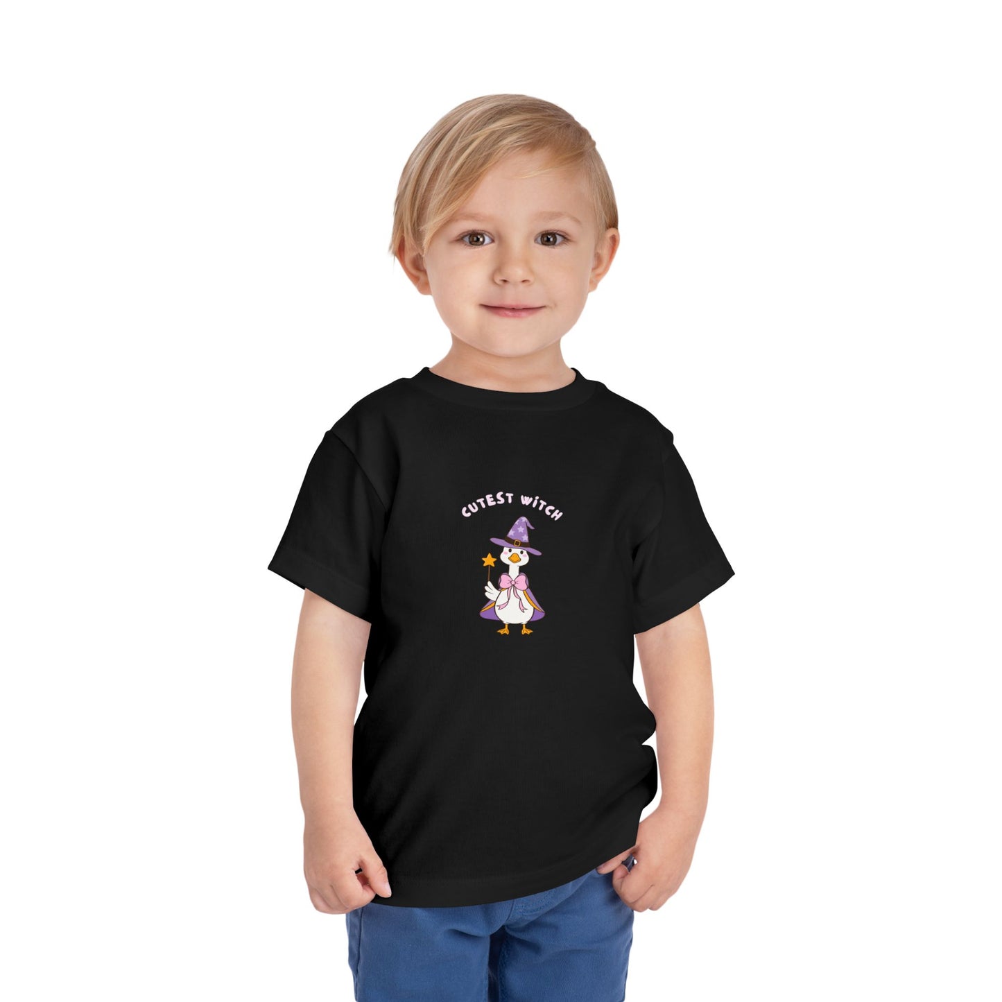 Cutest Witch Toddler Shirt - Goose Halloween Cotton Tee (2T-5T)