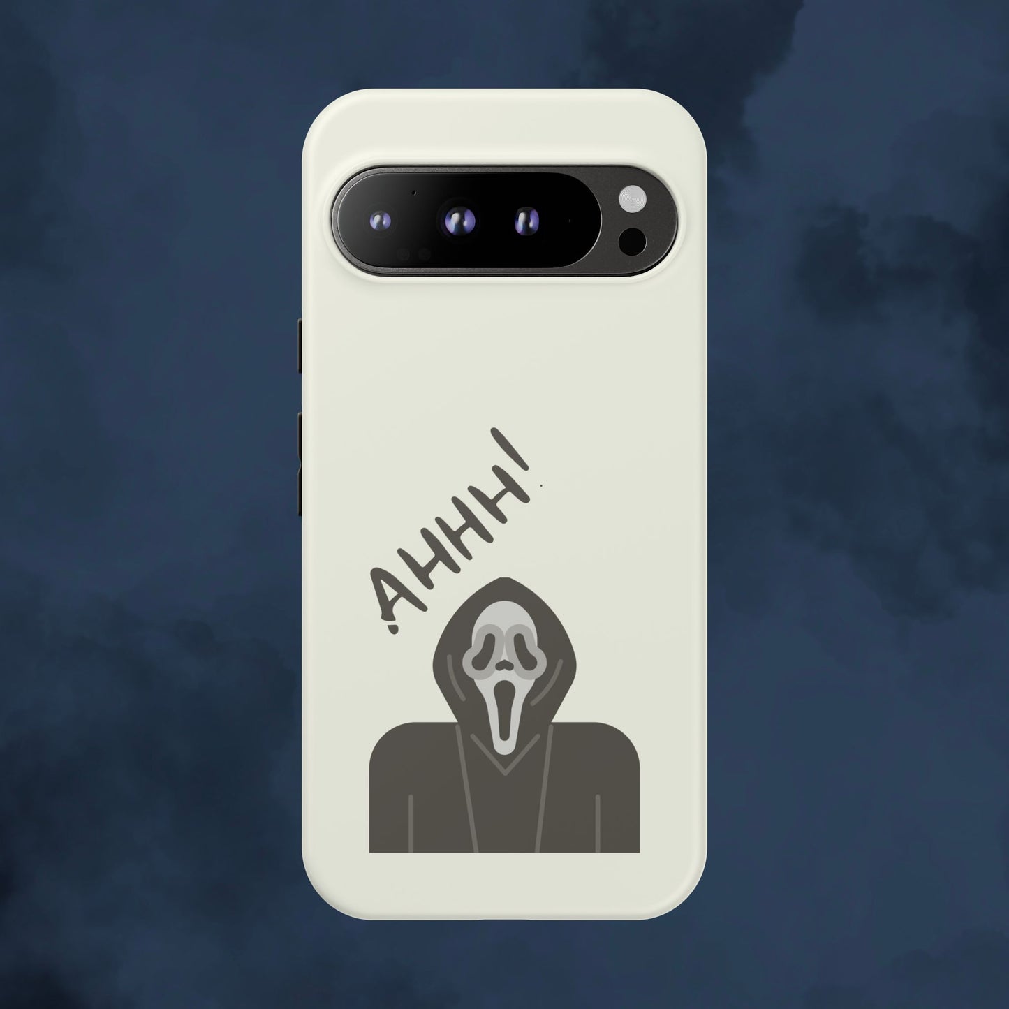 Ghostface Phone Case: Horror Movie Parody iPhone Samsung Pixel Cover