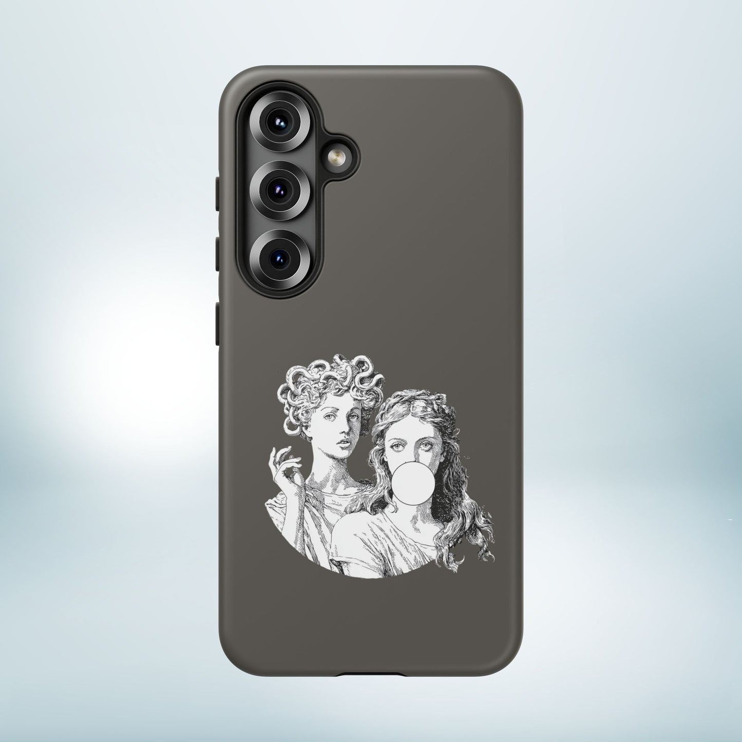 Athena and Medusa Phone Case, Greek Mythology Tough Cover, Gothic Art iPhone Samsung Pixel Case