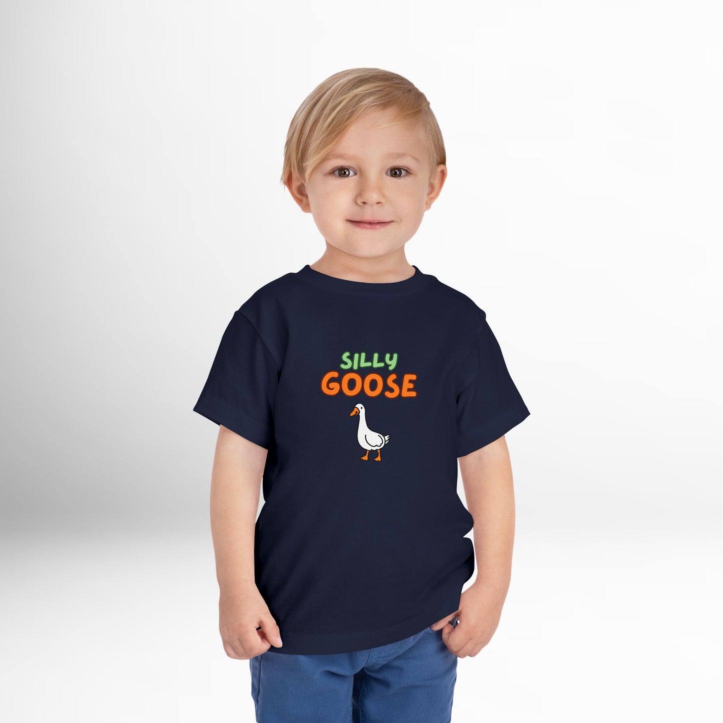 Silly Goose Toddler T-Shirt - Funny Animal Graphic Tee for Kids