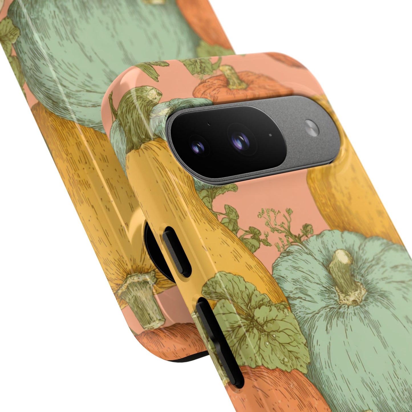 Pumpkin Patch Phone Case - Autumn Aesthetic iPhone Samsung Cover, Fall Halloween Pumpkin Design, Cozy Rustic Harvest Phone Accessory