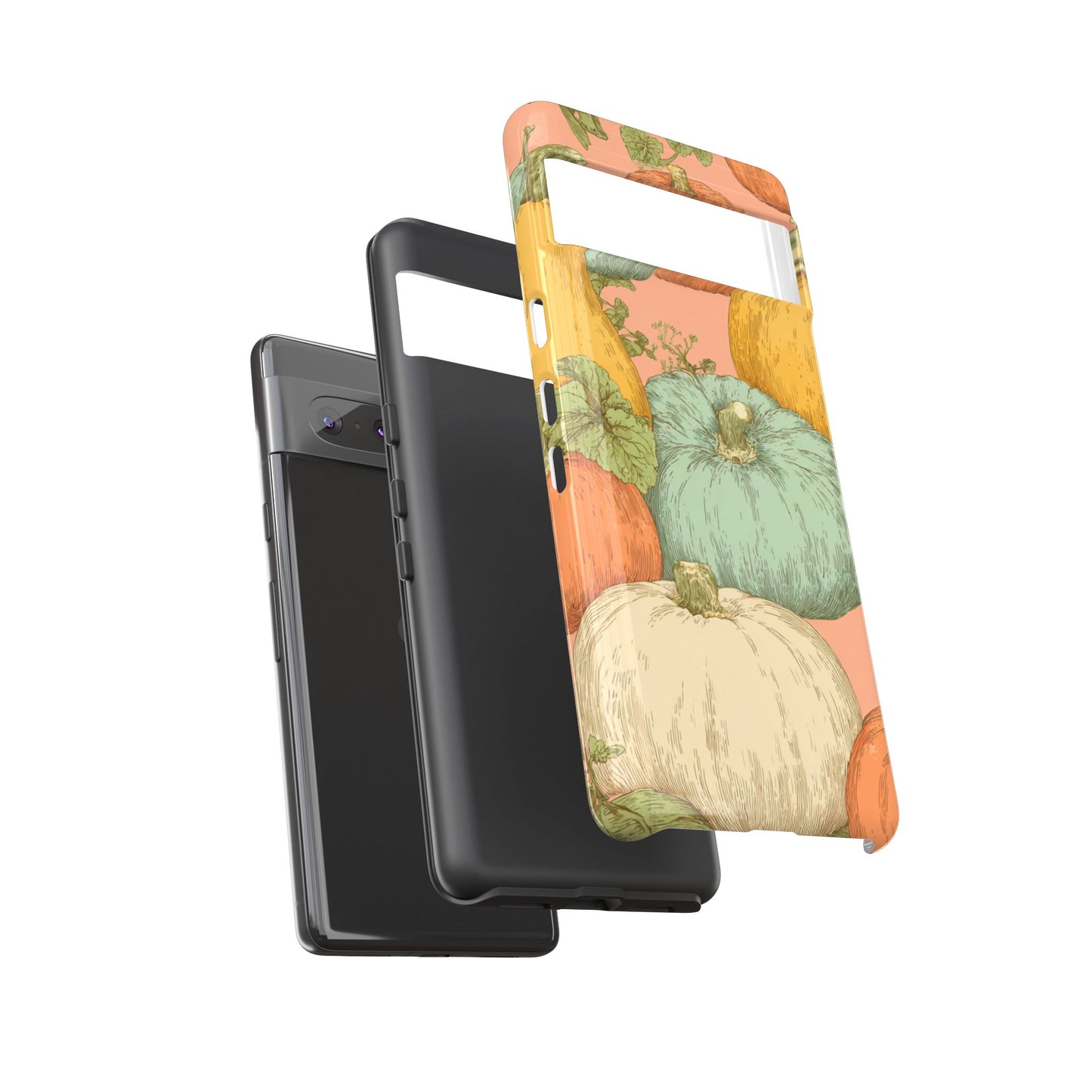 Pumpkin Patch Phone Case - Autumn Aesthetic iPhone Samsung Cover, Fall Halloween Pumpkin Design, Cozy Rustic Harvest Phone Accessory