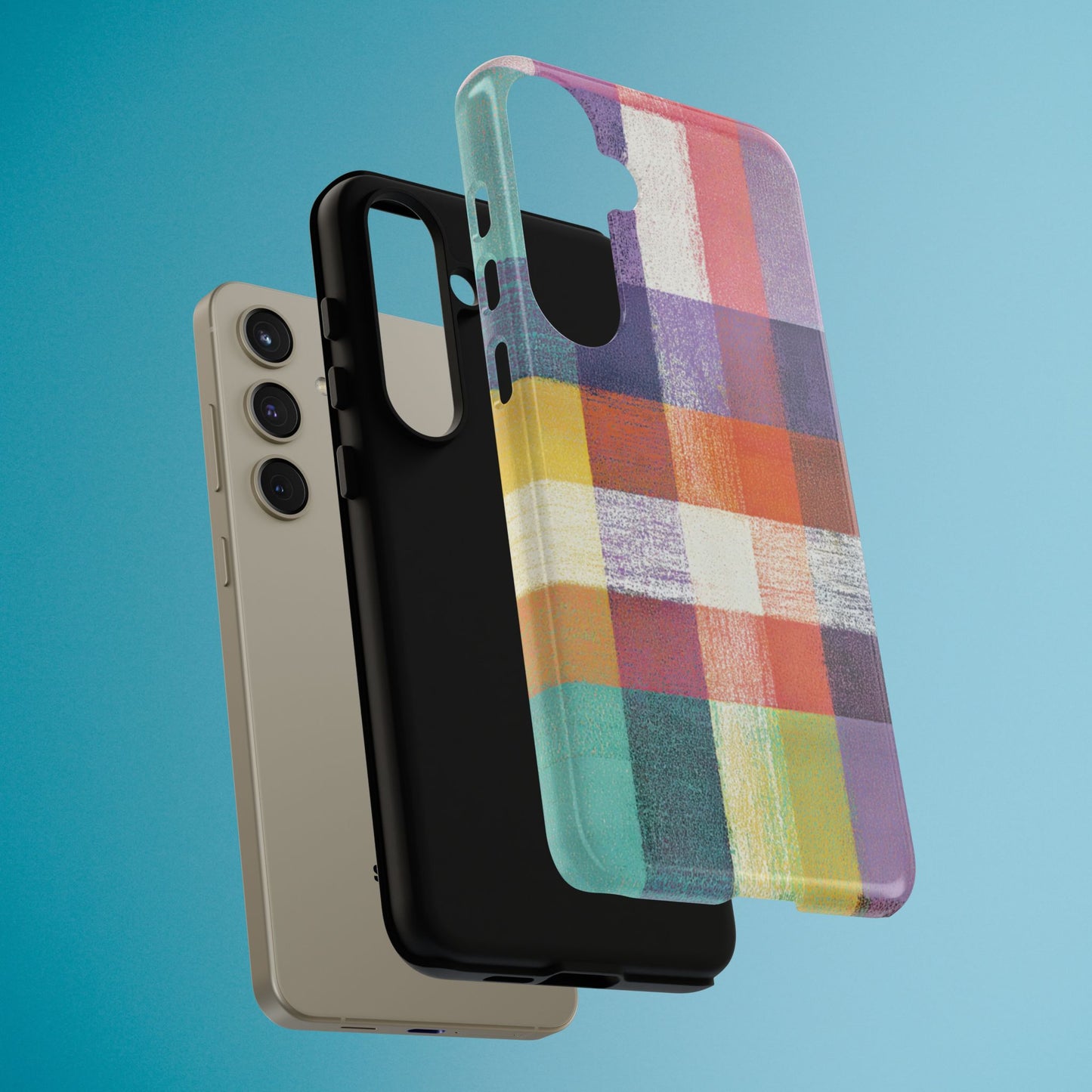 Colorful Plaid Phone Case - iPhone, Galaxy and Pixel Models