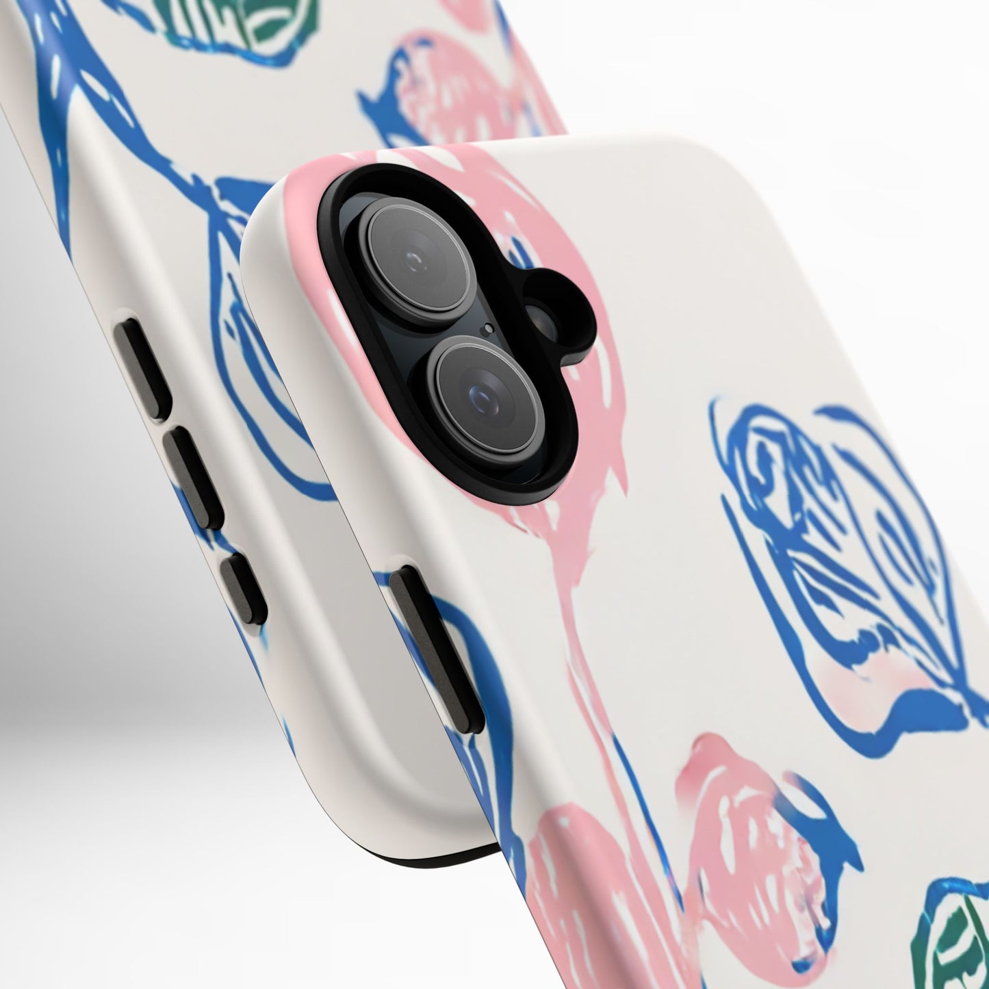 Floral Abstract Case - Artistic Phone Cover iPhone 14-17 Pro Air