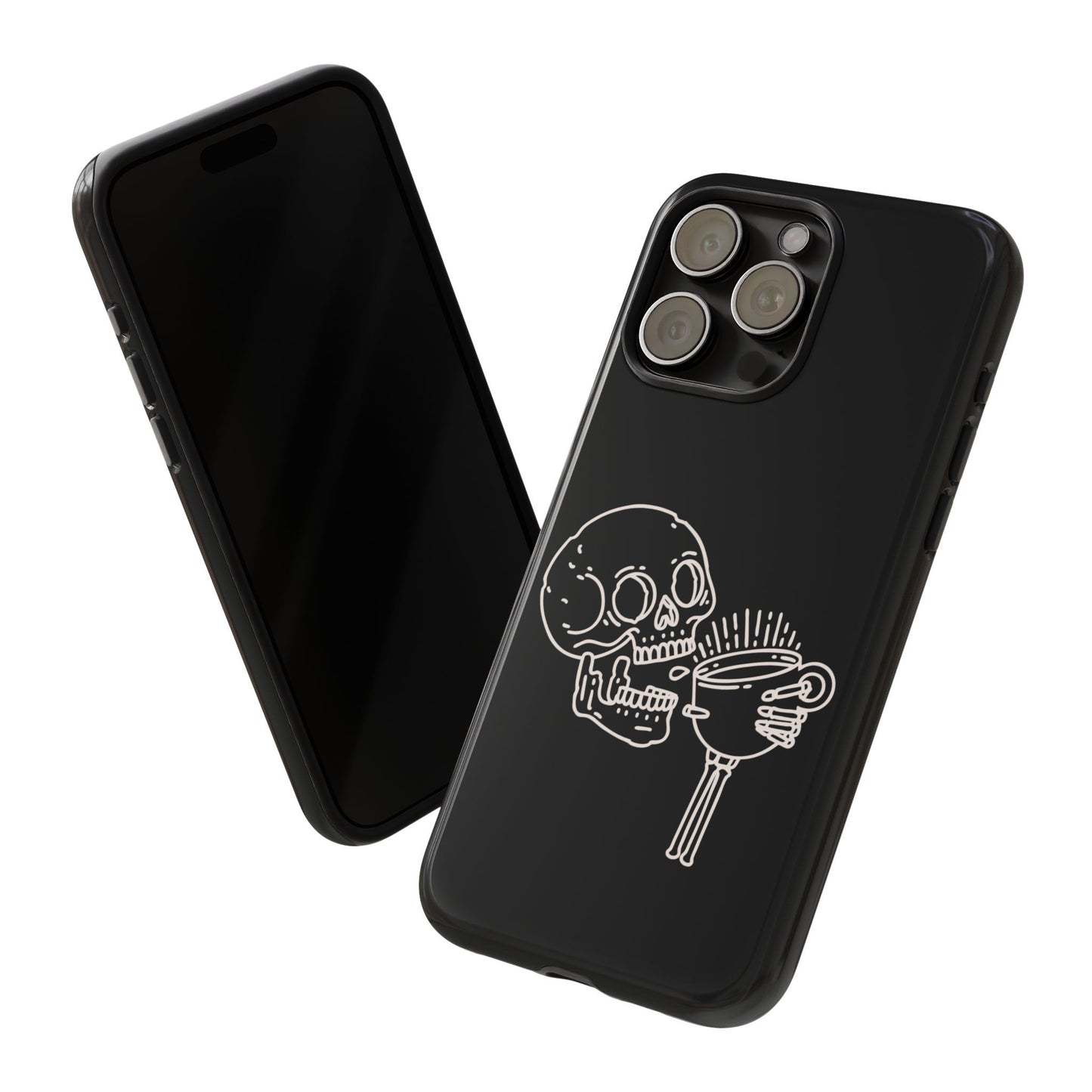 Skull Coffee Phone Case Gothic iPhone, Samsung,!Pixel