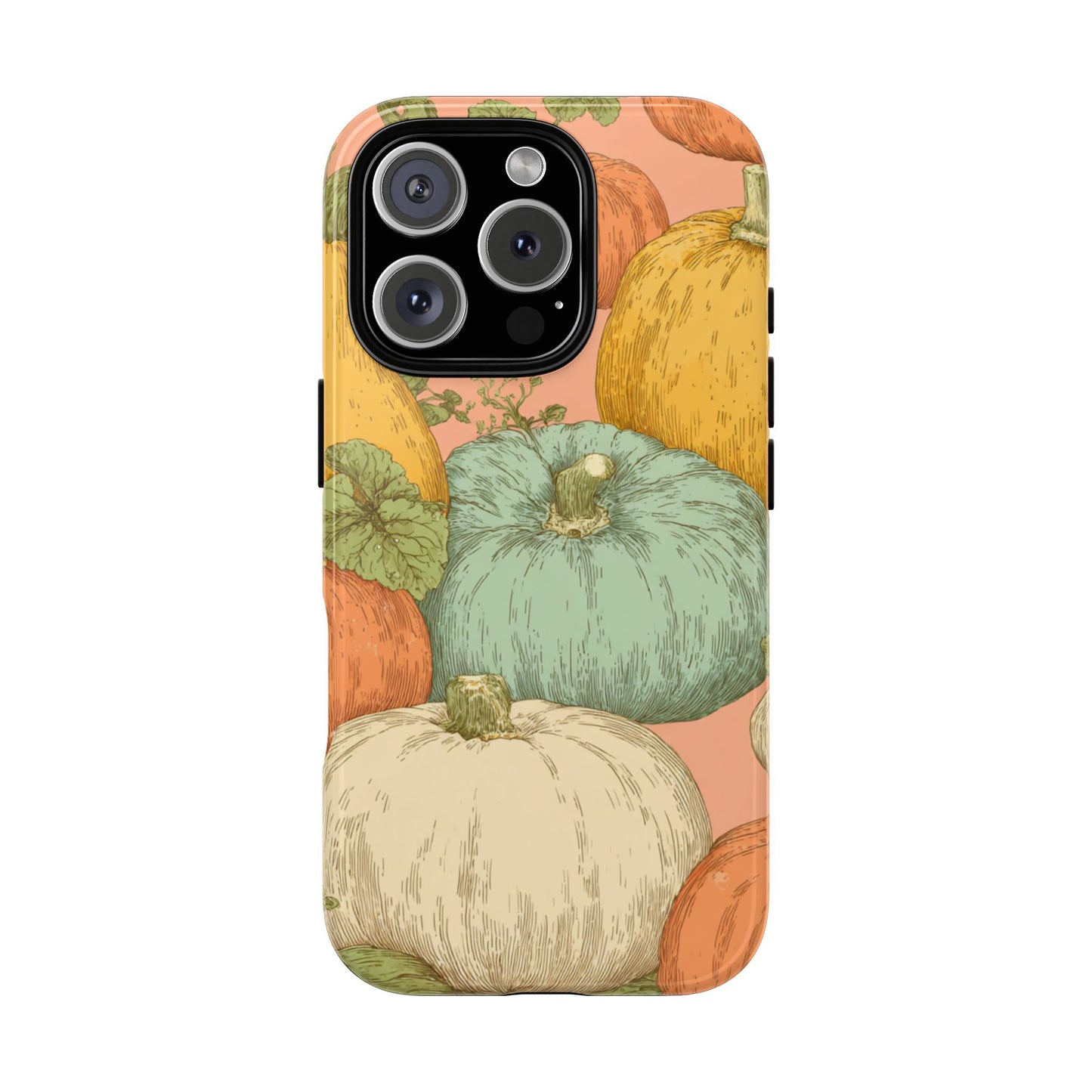 Pumpkin Patch Phone Case - Autumn Aesthetic iPhone Samsung Cover, Fall Halloween Pumpkin Design, Cozy Rustic Harvest Phone Accessory