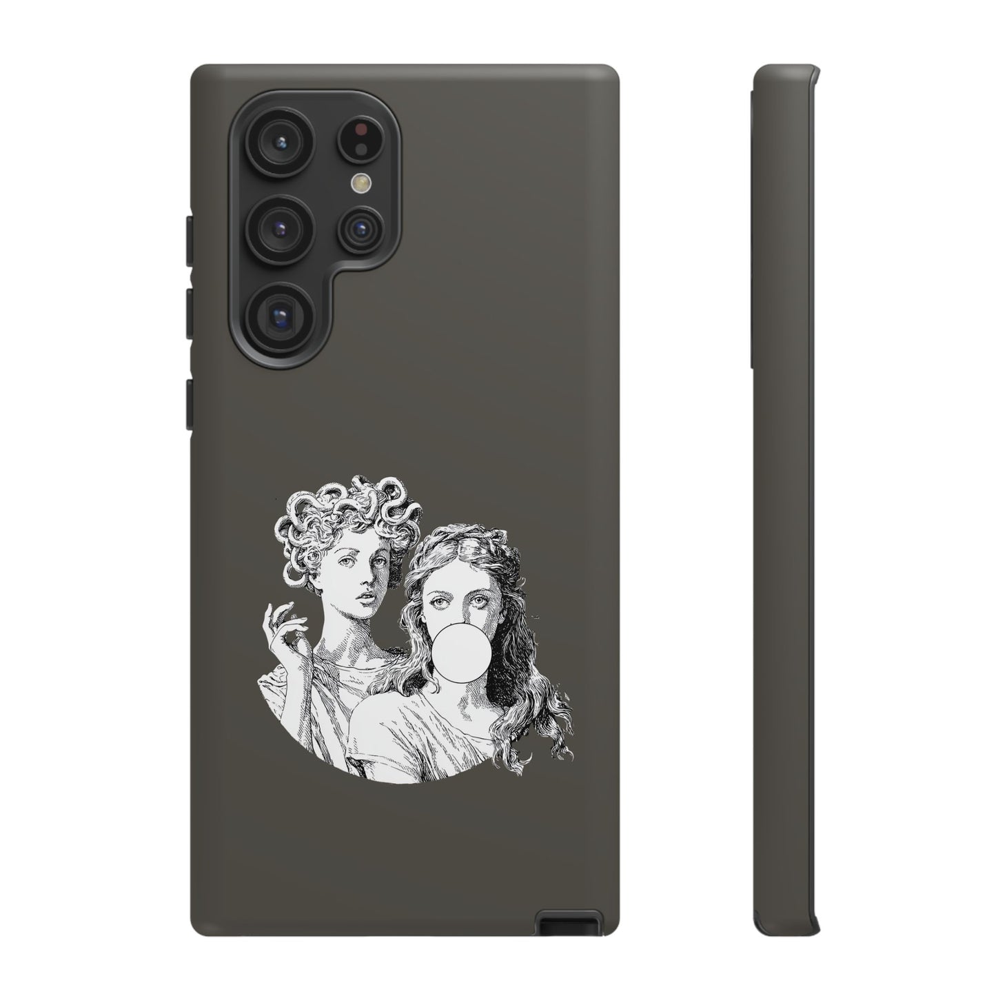 Athena and Medusa Phone Case, Greek Mythology Tough Cover, Gothic Art iPhone Samsung Pixel Case