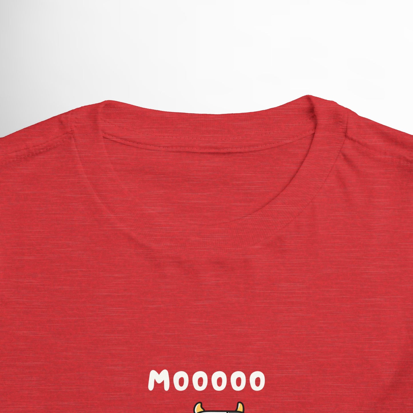 Moo Toddler Shirt - Cute Cow Graphic Cotton Tee with Farm Animal Design (2T-5T)