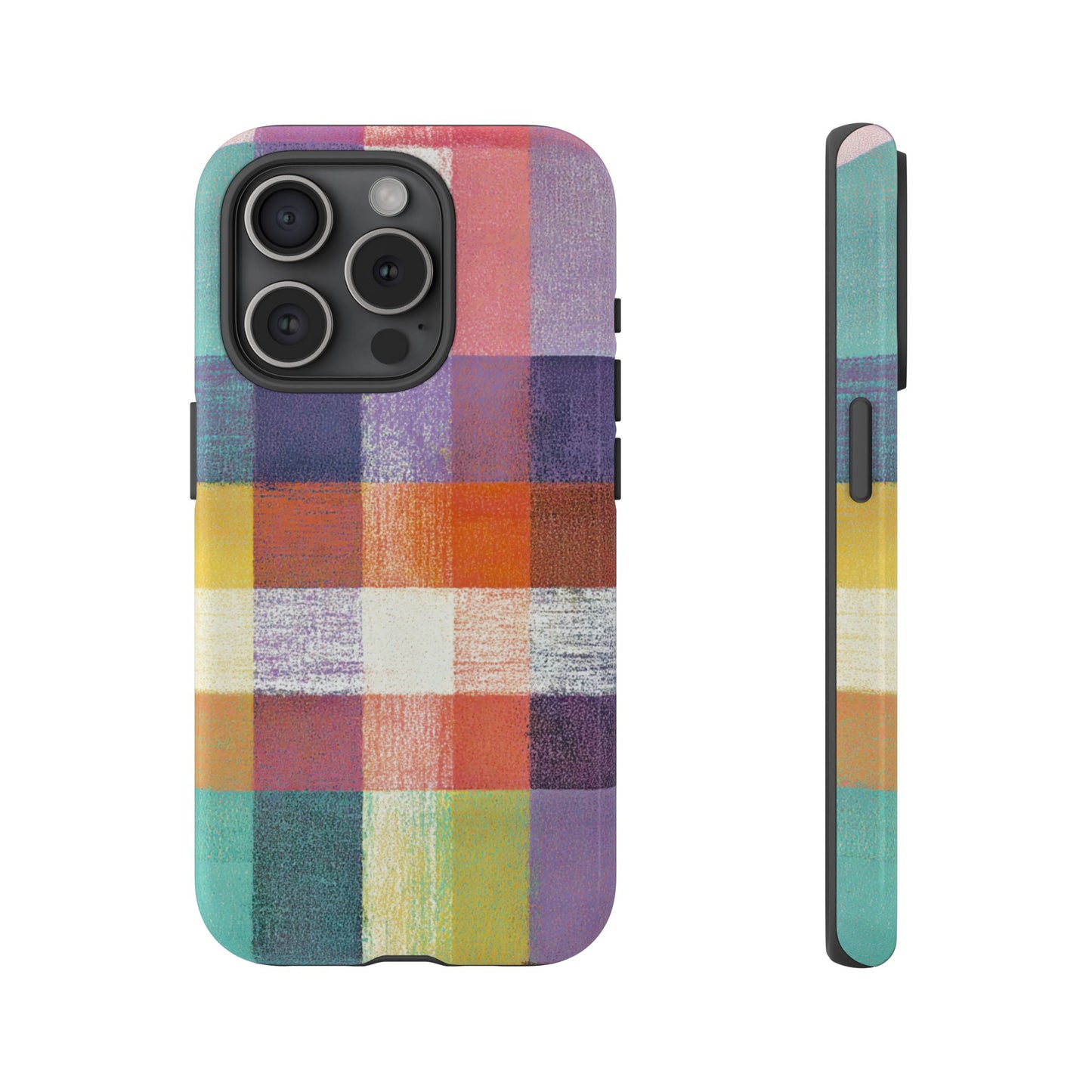 Colorful Plaid Phone Case - iPhone, Galaxy and Pixel Models