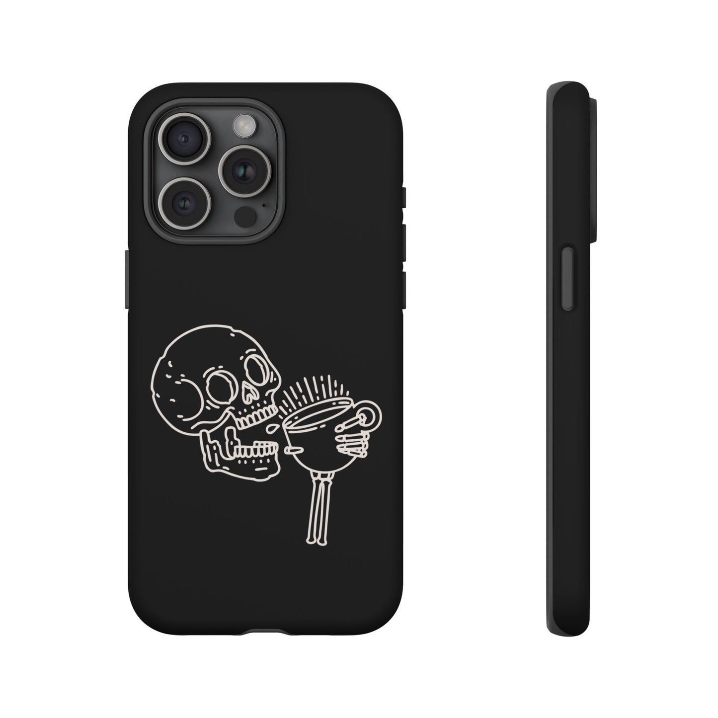 Skull Coffee Phone Case Gothic iPhone, Samsung,!Pixel