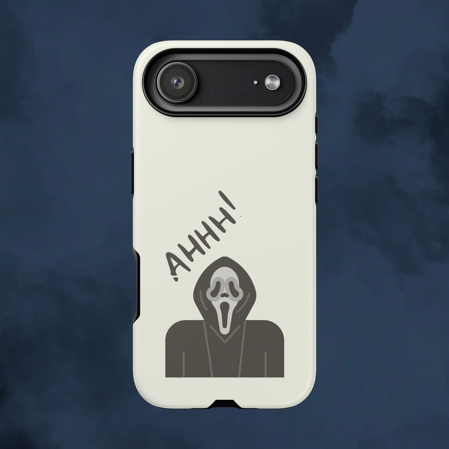 Ghostface Phone Case: Horror Movie Parody iPhone Samsung Pixel Cover