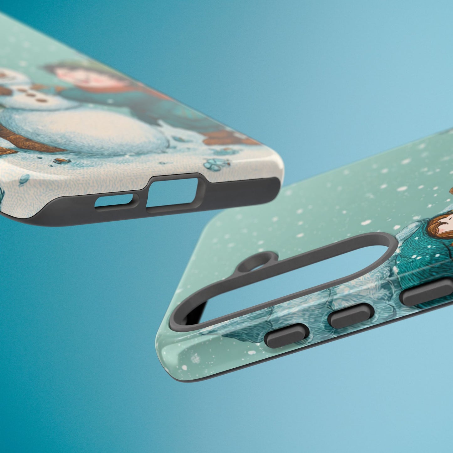 Elf Snowman Winter Phone Case Cute Holiday Cover for iPhone Samsung Pixel