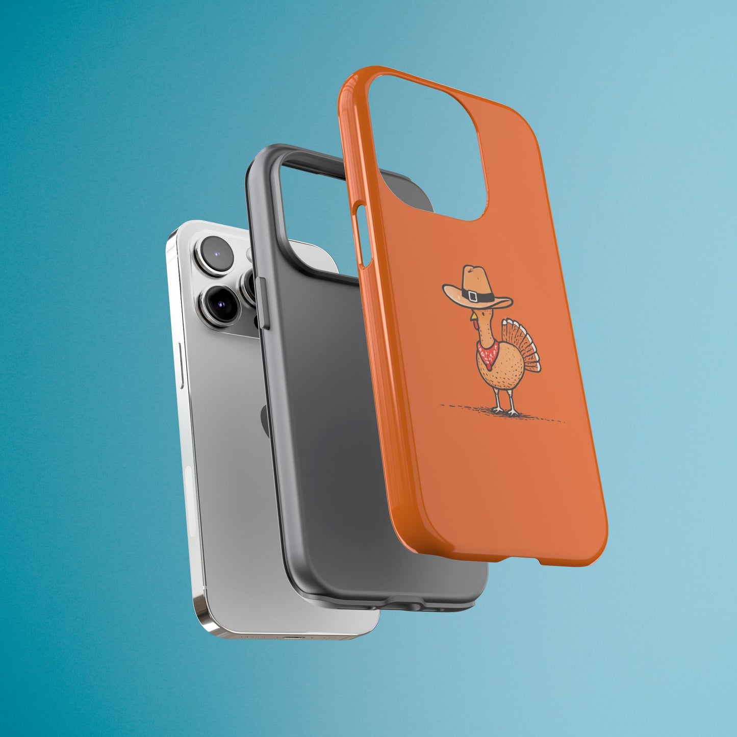 Turkey Phone Case, Funny Thanksgiving Cover, Autumn Fall Design iPhone Samsung Pixel