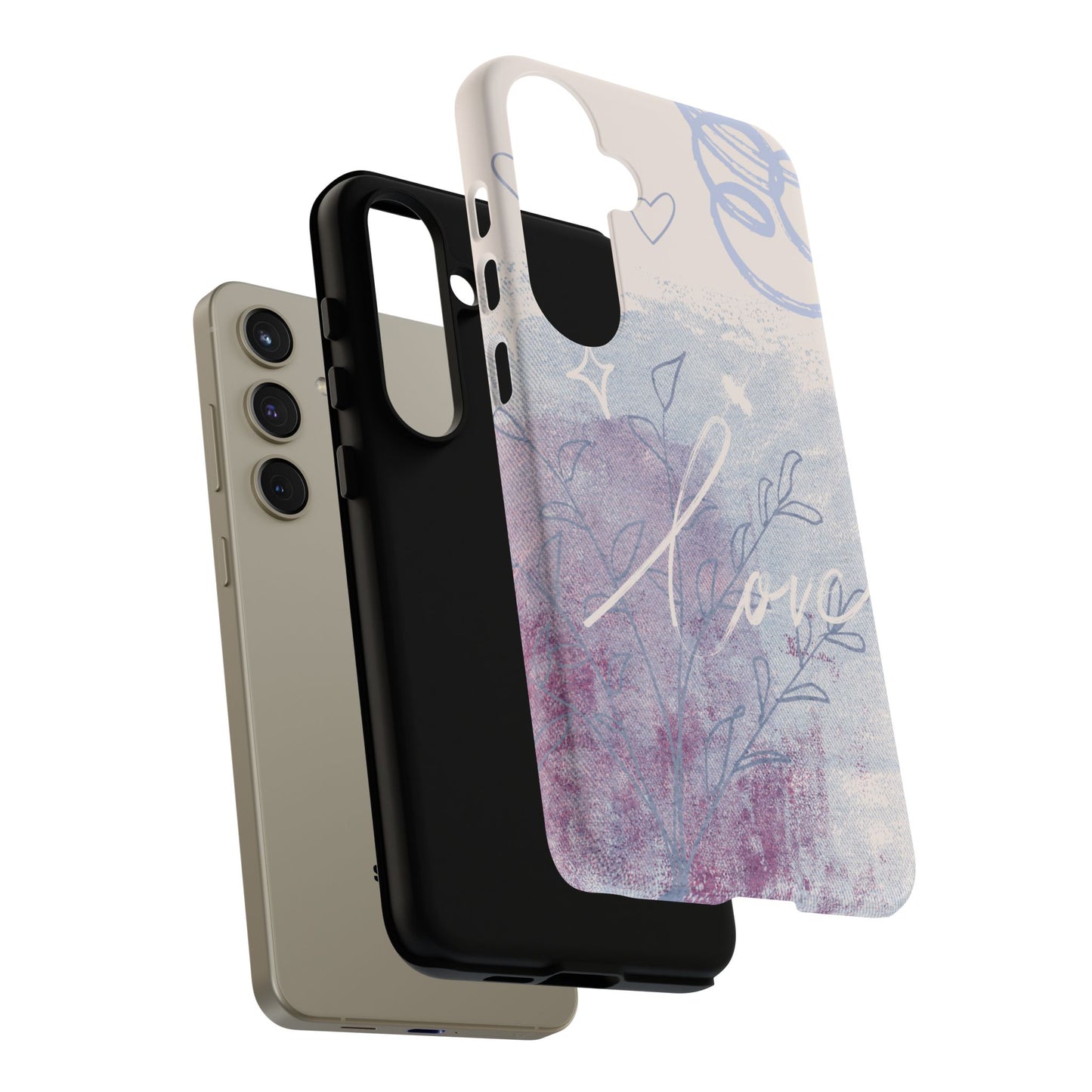 Love Pastel Abstract Phone Case: iPhone, Pixel, Galaxy