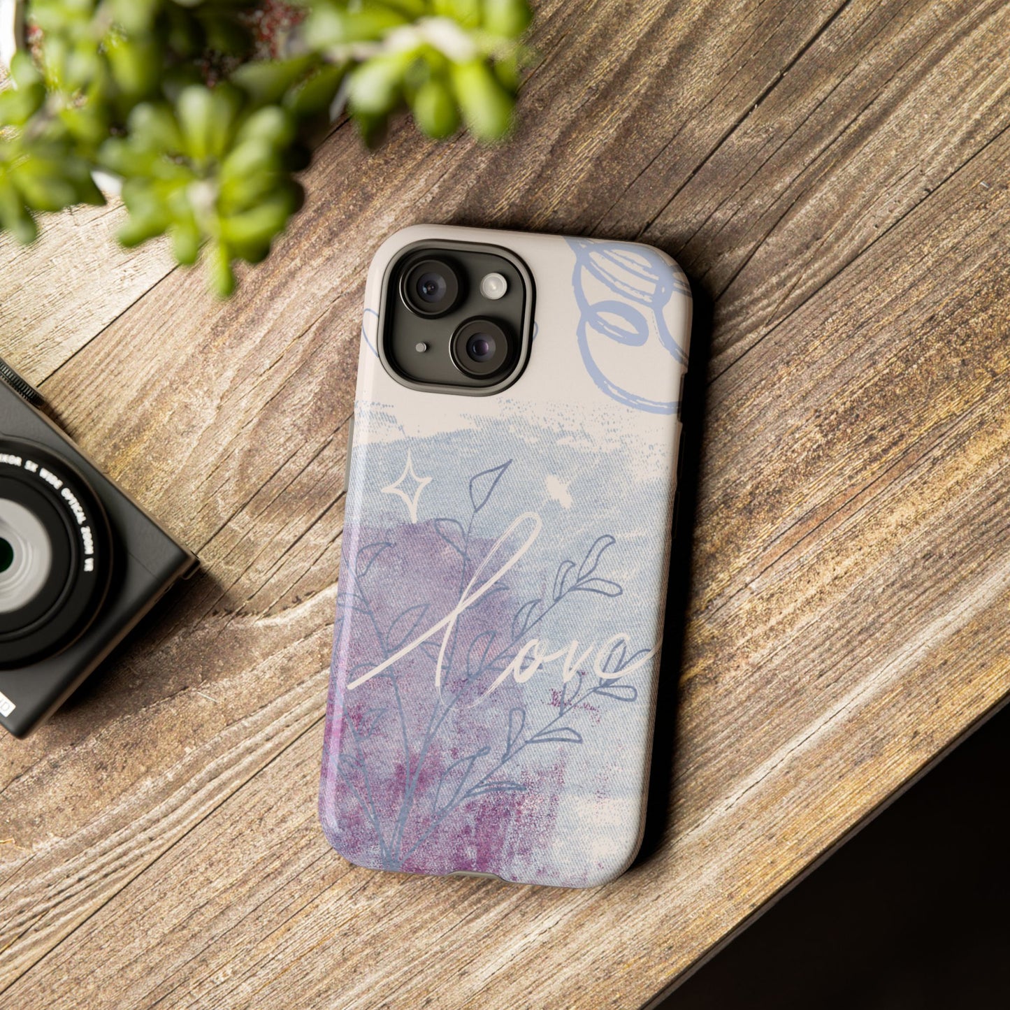 Love Pastel Abstract Phone Case: iPhone, Pixel, Galaxy