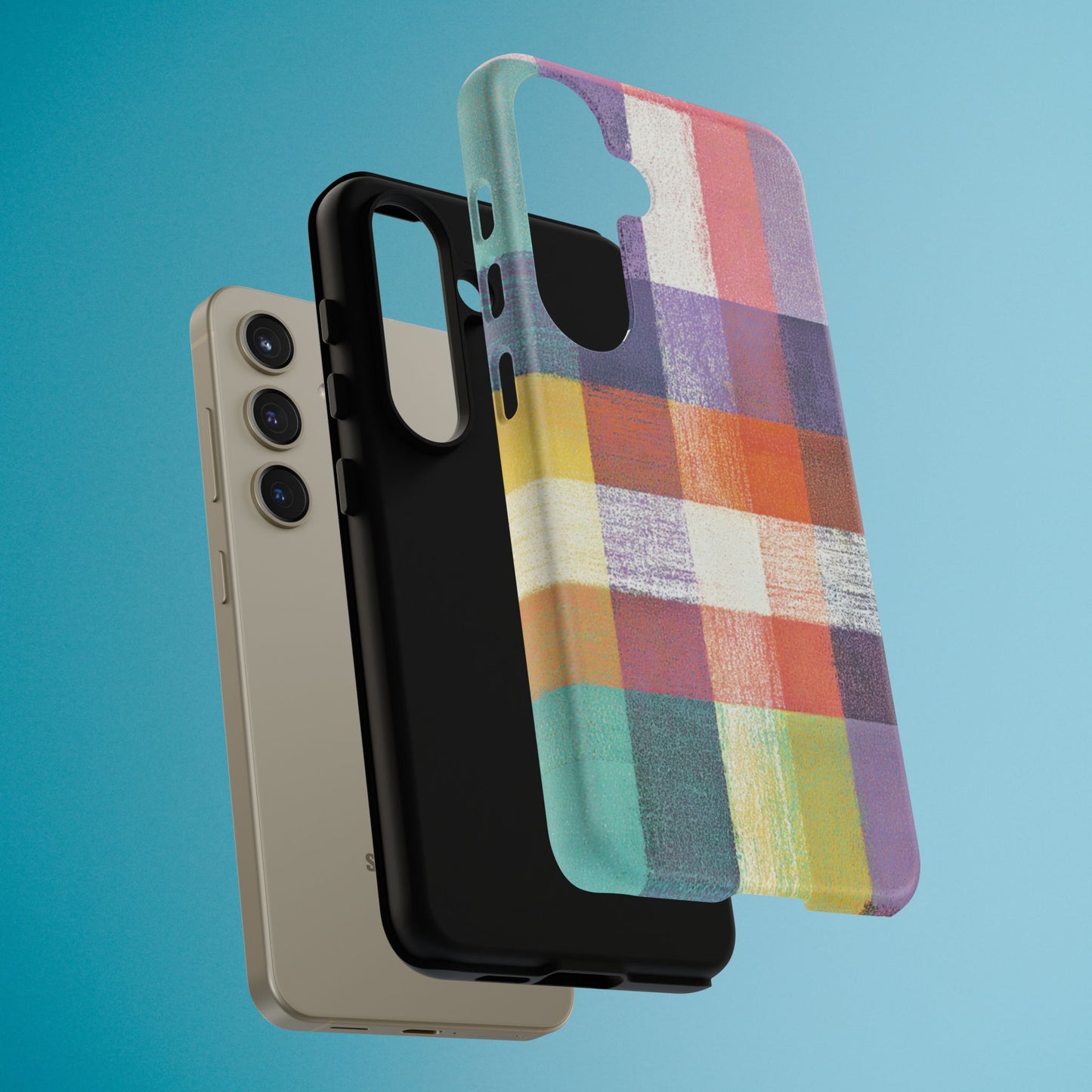 Colorful Plaid Phone Case - iPhone, Galaxy and Pixel Models