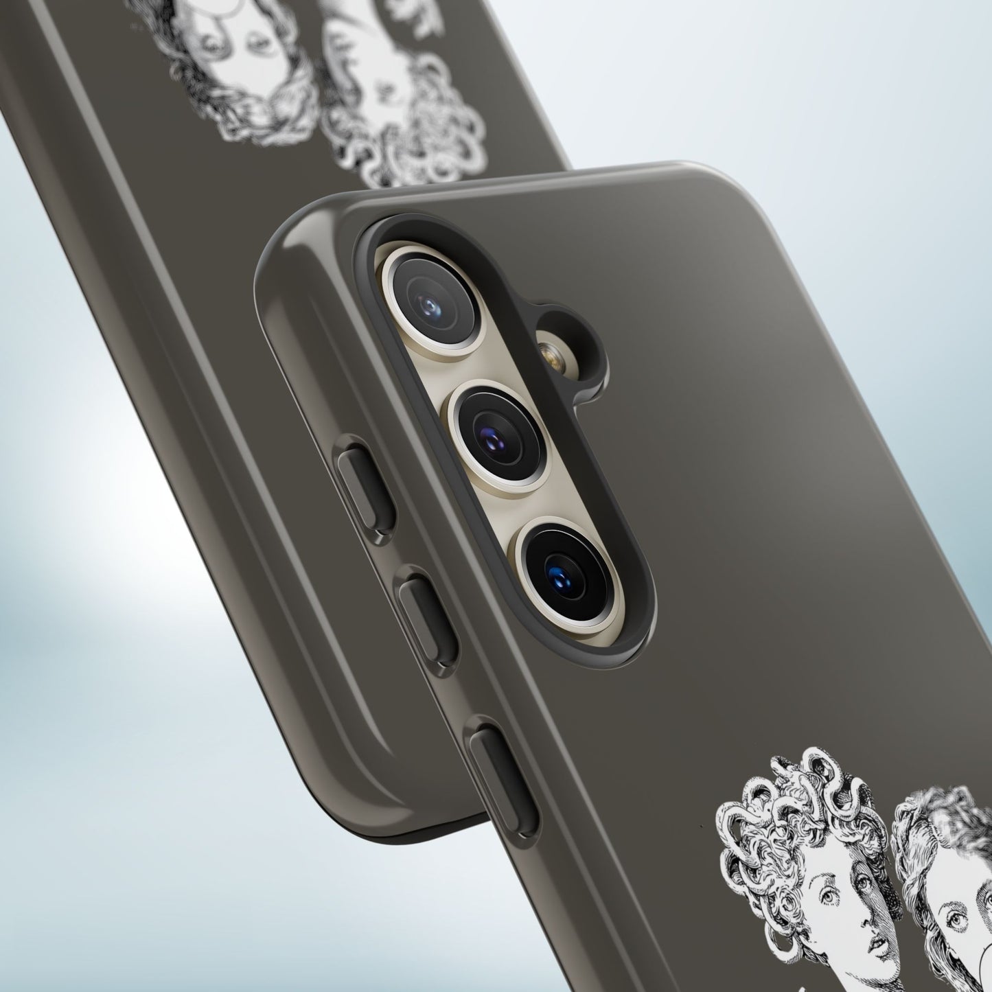 Athena and Medusa Phone Case, Greek Mythology Tough Cover, Gothic Art iPhone Samsung Pixel Case